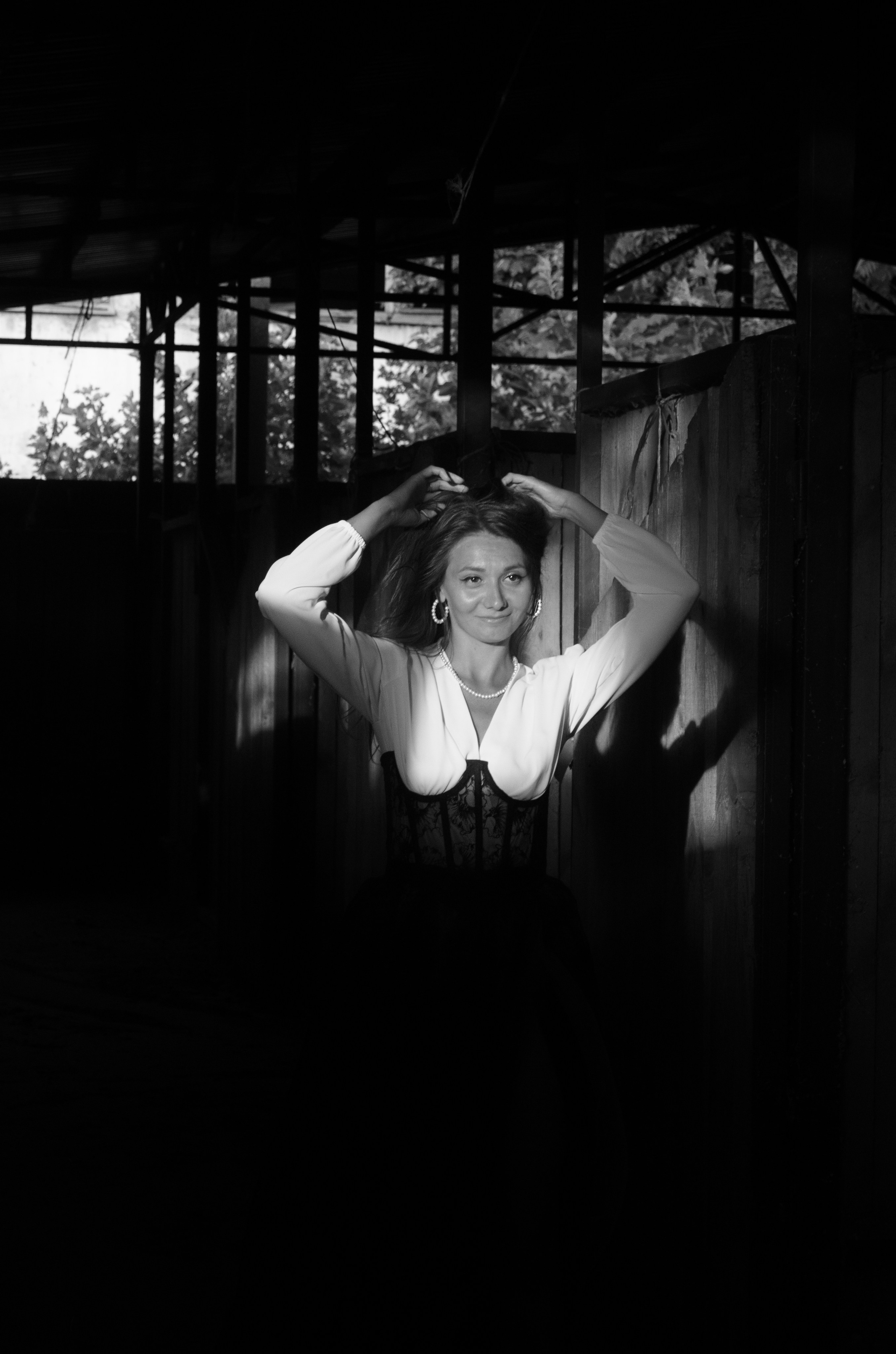 Галина. На конюшне. Портретный фотограф в Краснодаре Юлия Кудряшова