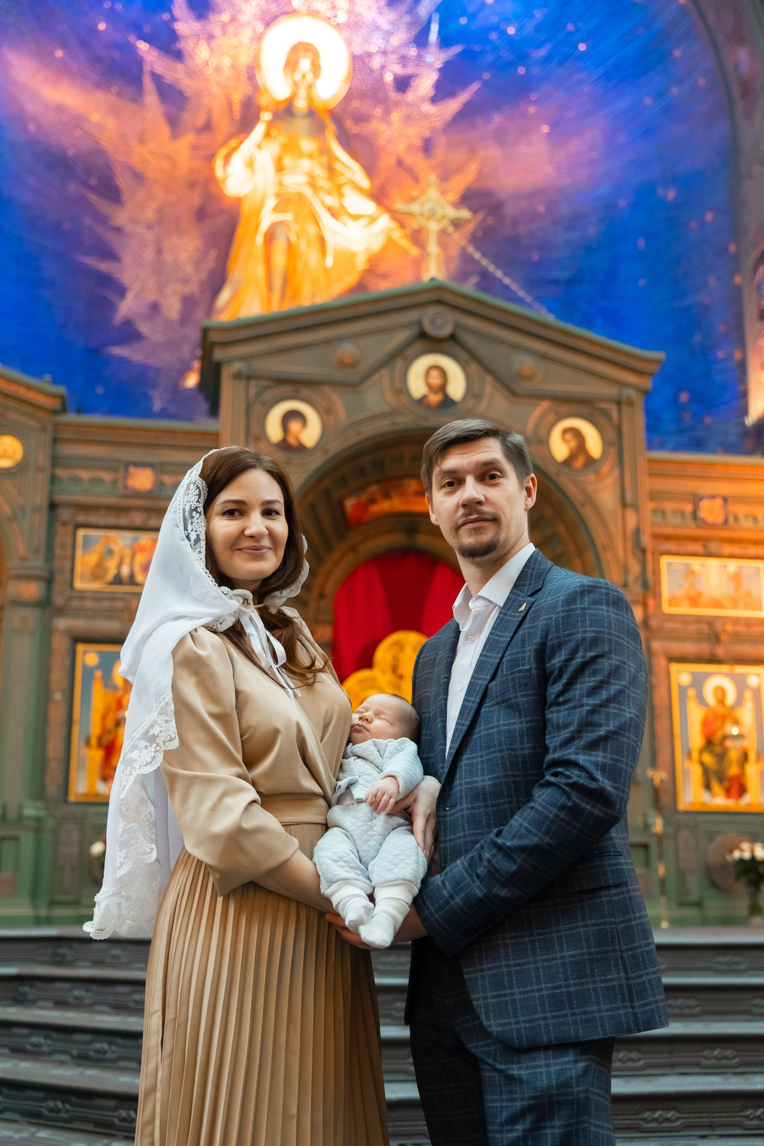 Крещение Леонида. Семейный фотограф и фотограф на Крещение, Венчание в Москве и Подмосковье Людмила Клюева
