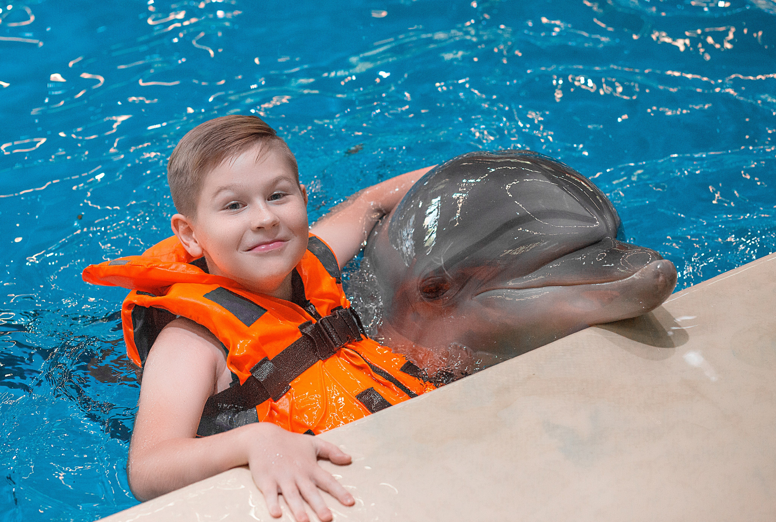 Дима и дельфины. Фотосессия с лошадьми в Нижнем Новгороде