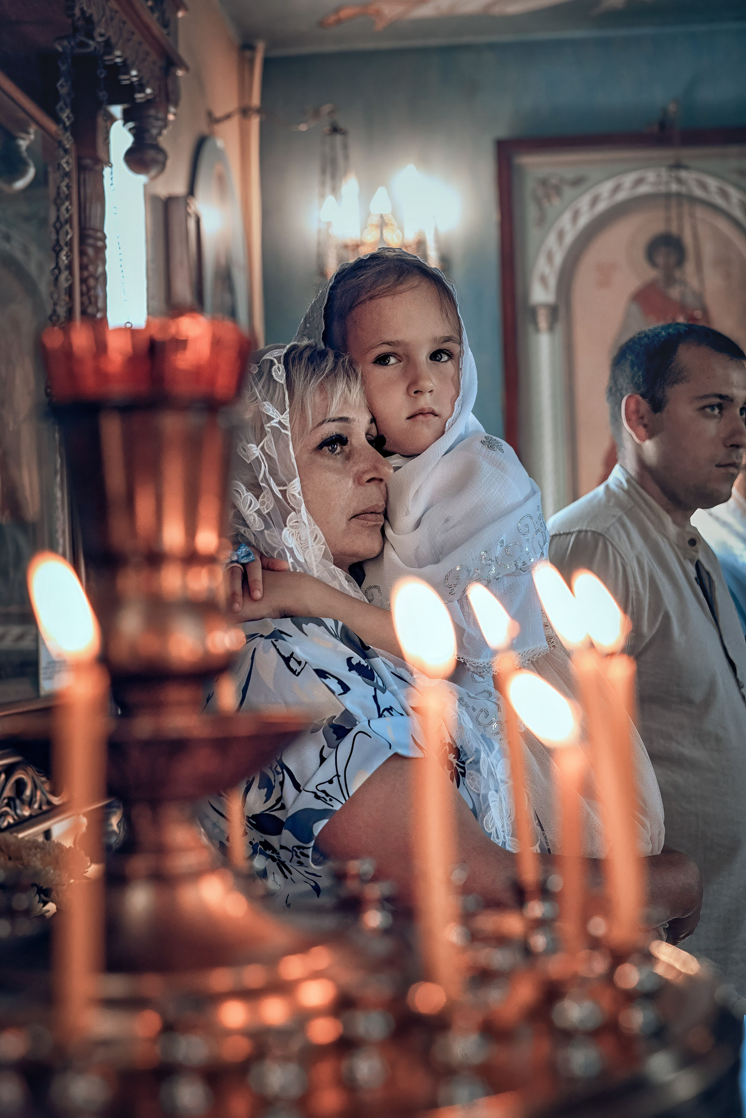 Съемка таинства крещения в Красноярске. Фотографы крещения/венчания  Красноярск Татьяна и Вячеслав Переваловы