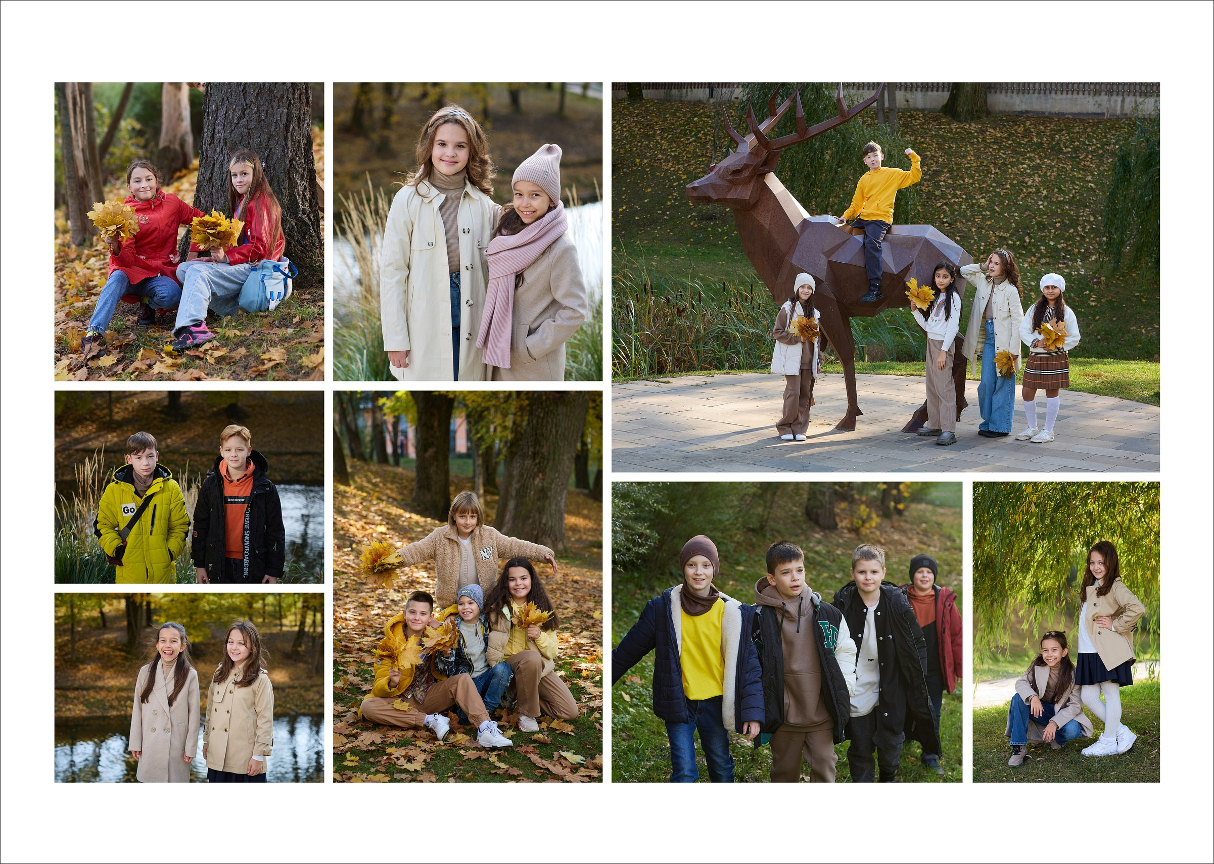 Большой выпускной альбом для дружного класса. Школьный фотограф Сергей Беликов