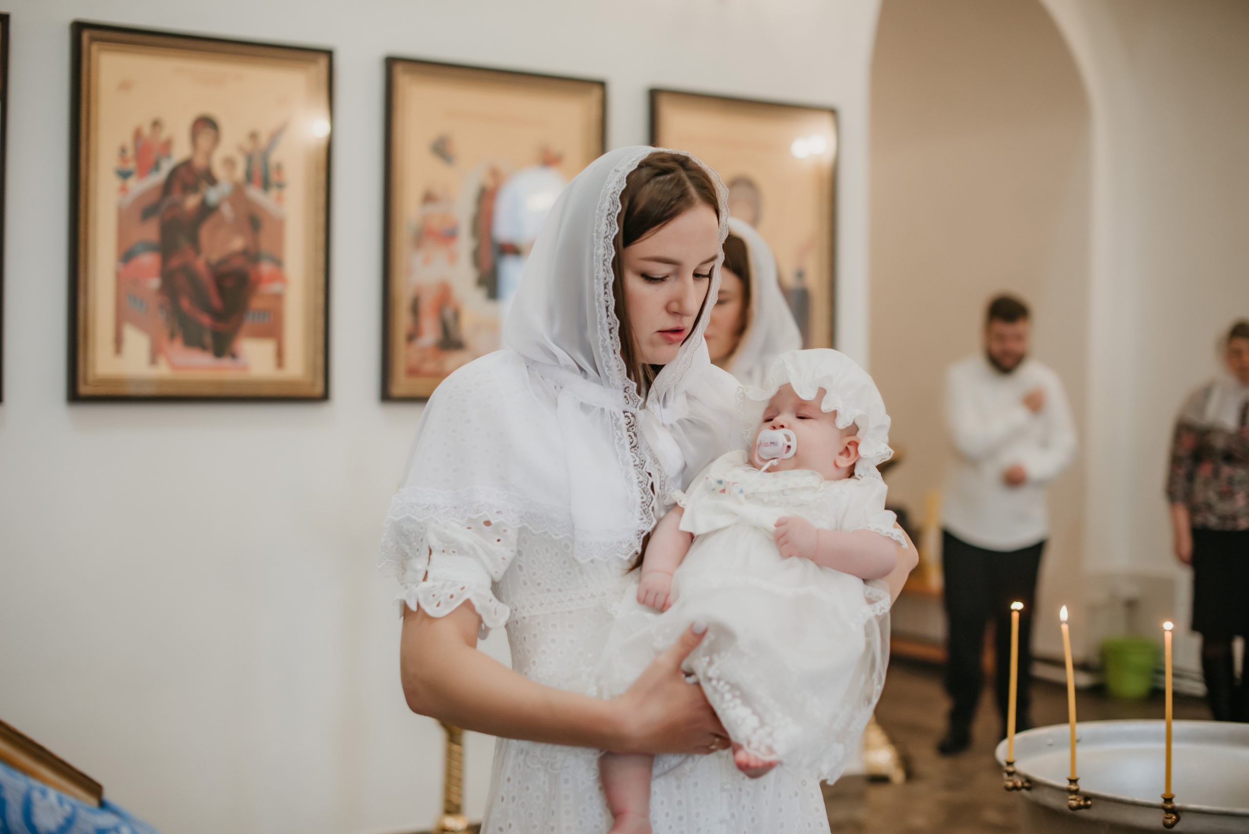 Таинство крещения Анны. Свадебный, семейный и портретный фотограф в Суворове Анастасия Седыкин