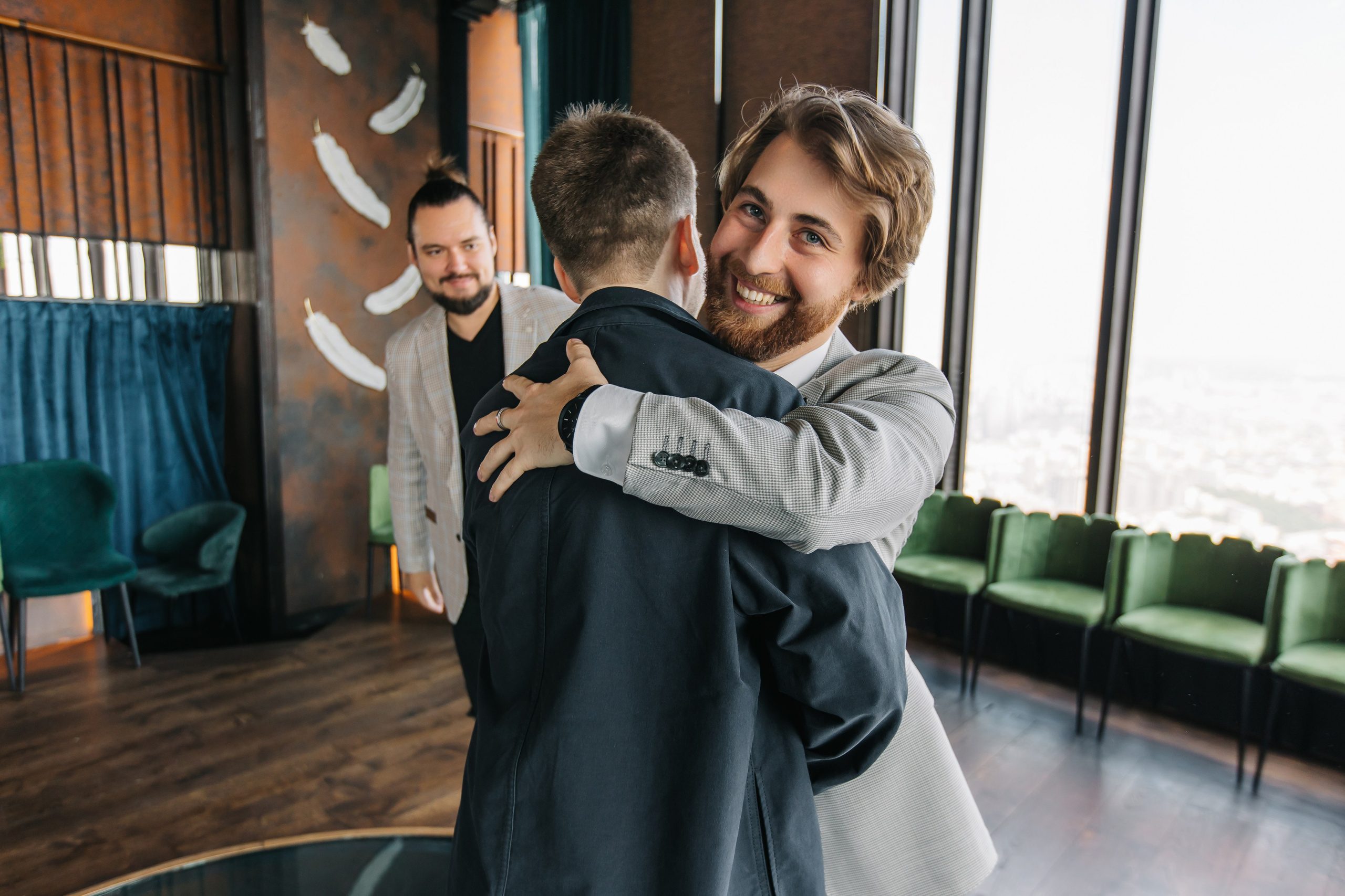 Регистрация брака в ресторане Birds Москва-Сити. Krumstudio фото, видео по Москве и МО