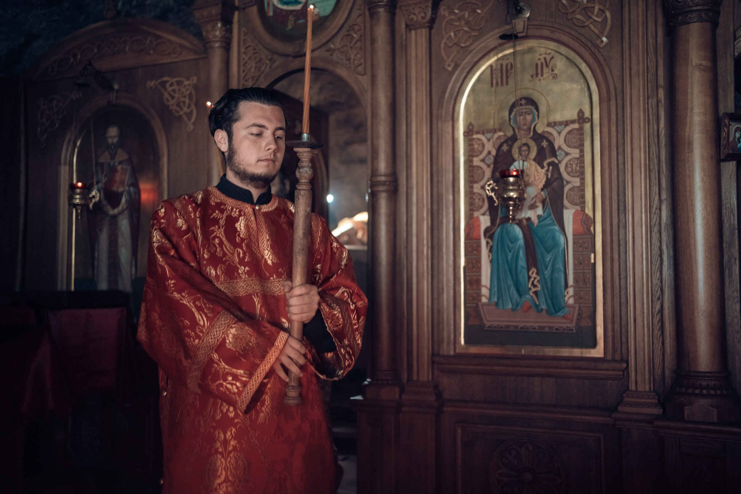 Престольный праздник пещерного скита Вмч.Феодора Стратилата, Крым. Церковный фотограф Севастополь