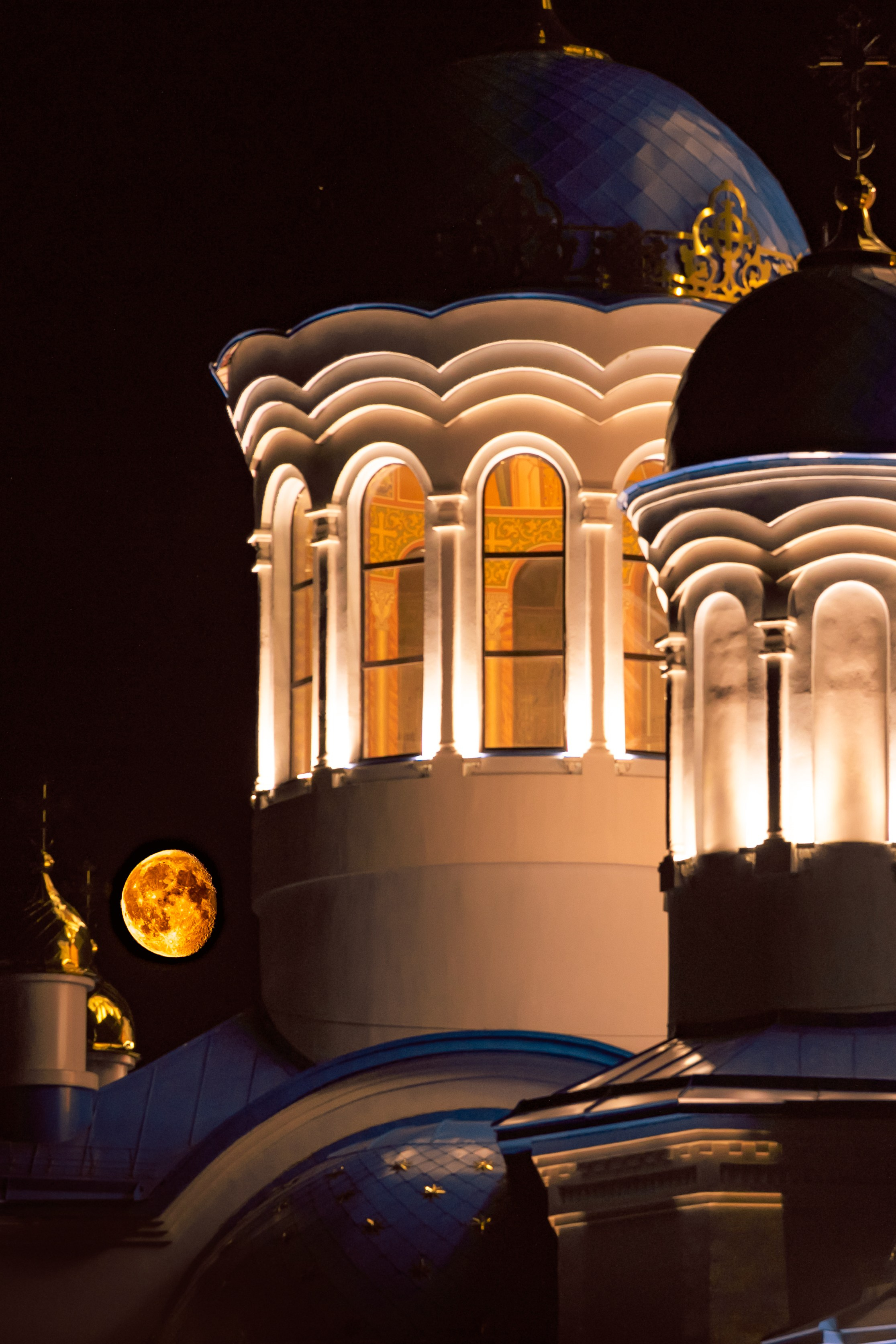 Город в ночи. Фотограф Елена Вишневская (Ушакова) Нефтеюганск, Сургут, Тюмень