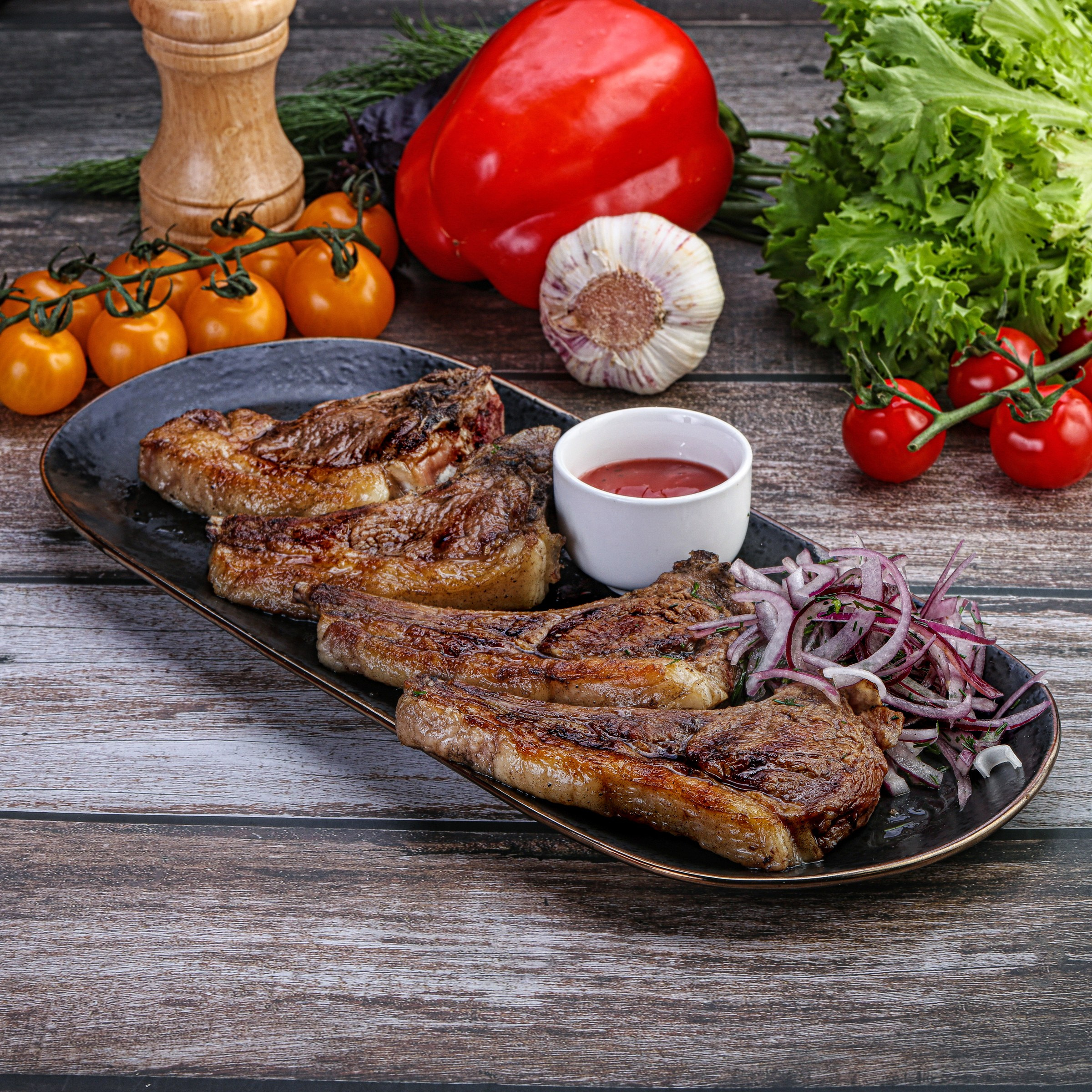 Съемка шашлыков и стейков. Фуд-фотограф Андрей Старостин — съемка еды в Москве. 9000 руб. в час