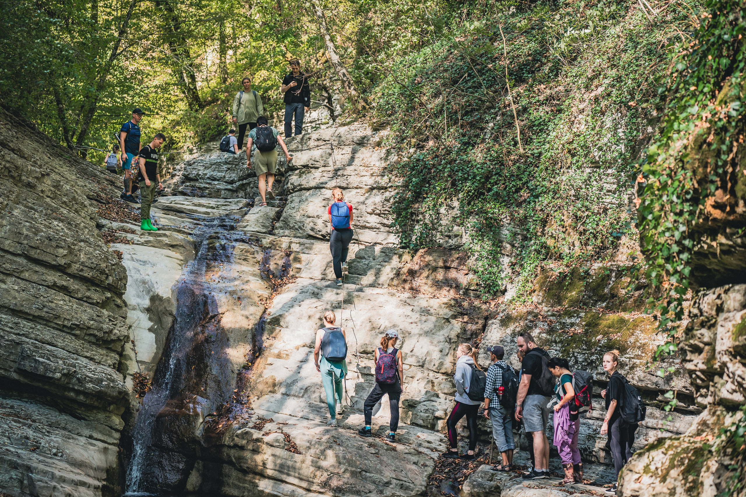 Поход на Полковничьи водопады АСК 26.09.23. Репортажный фотограф в Краснодаре Рындин Дмитрий