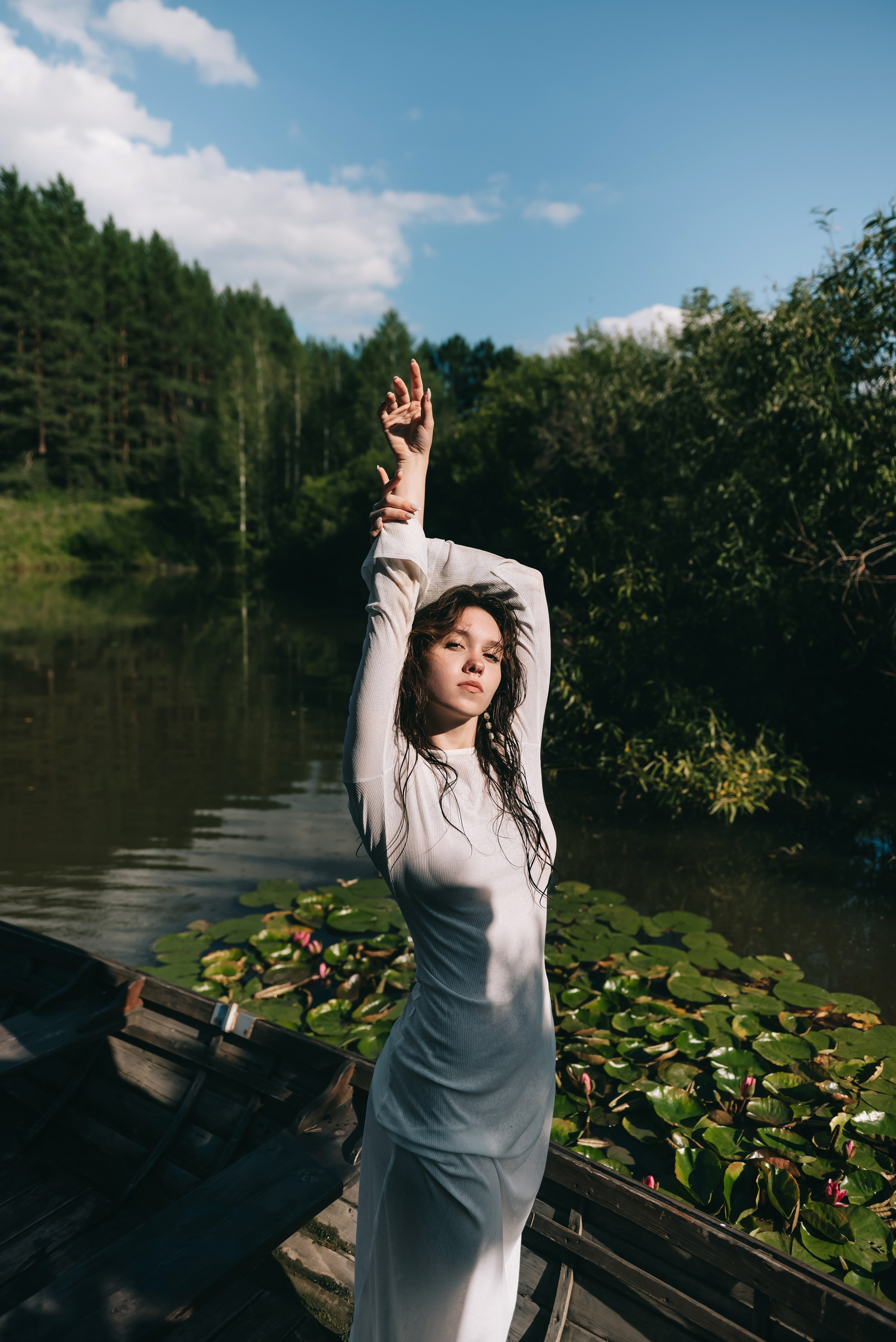 Фотосессия с кувшинками в Таёжной Заимке в г. Кемерово