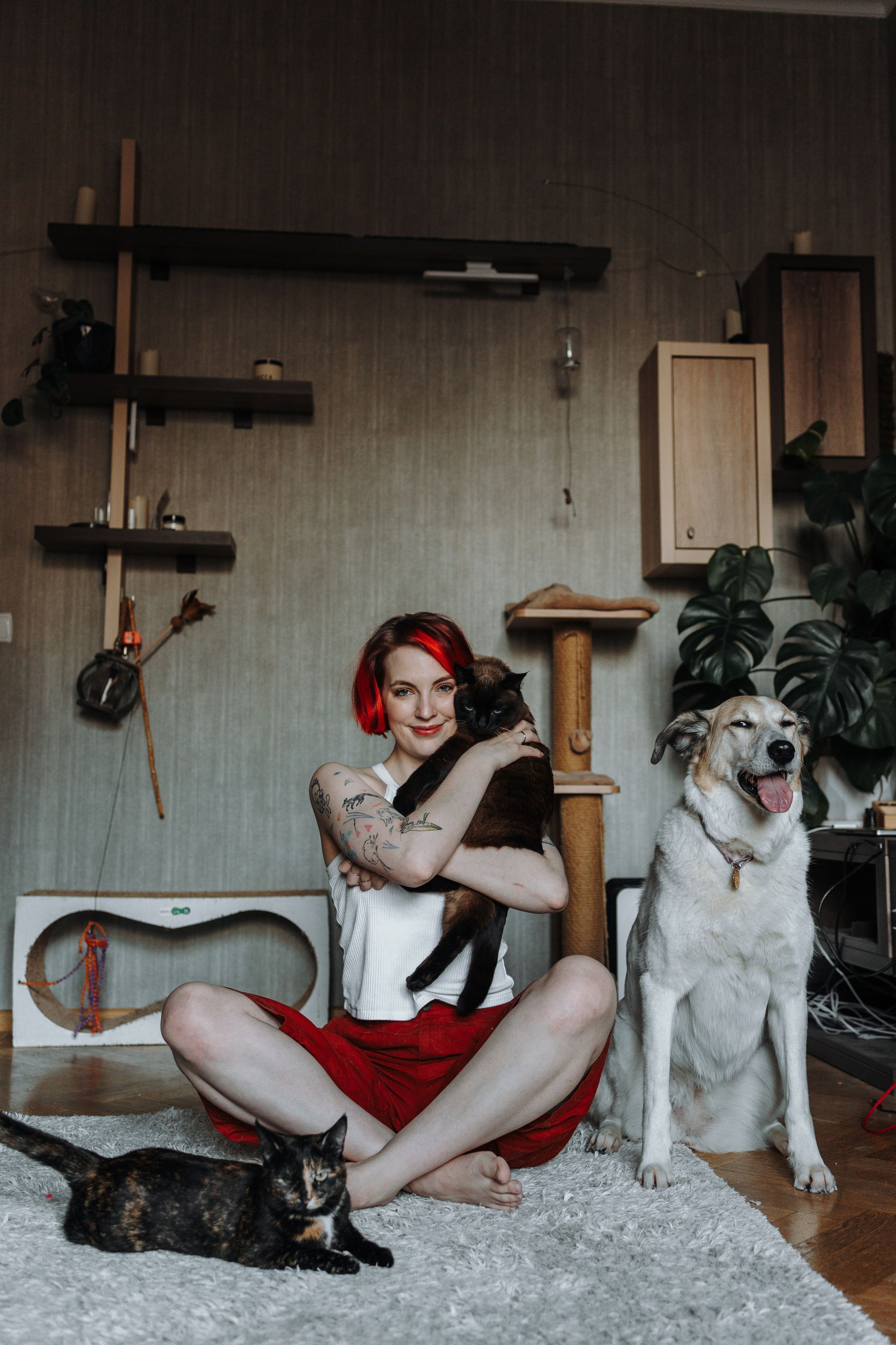 Саша и ее хвосты. Фотограф — Анималист | Санкт-Петербург