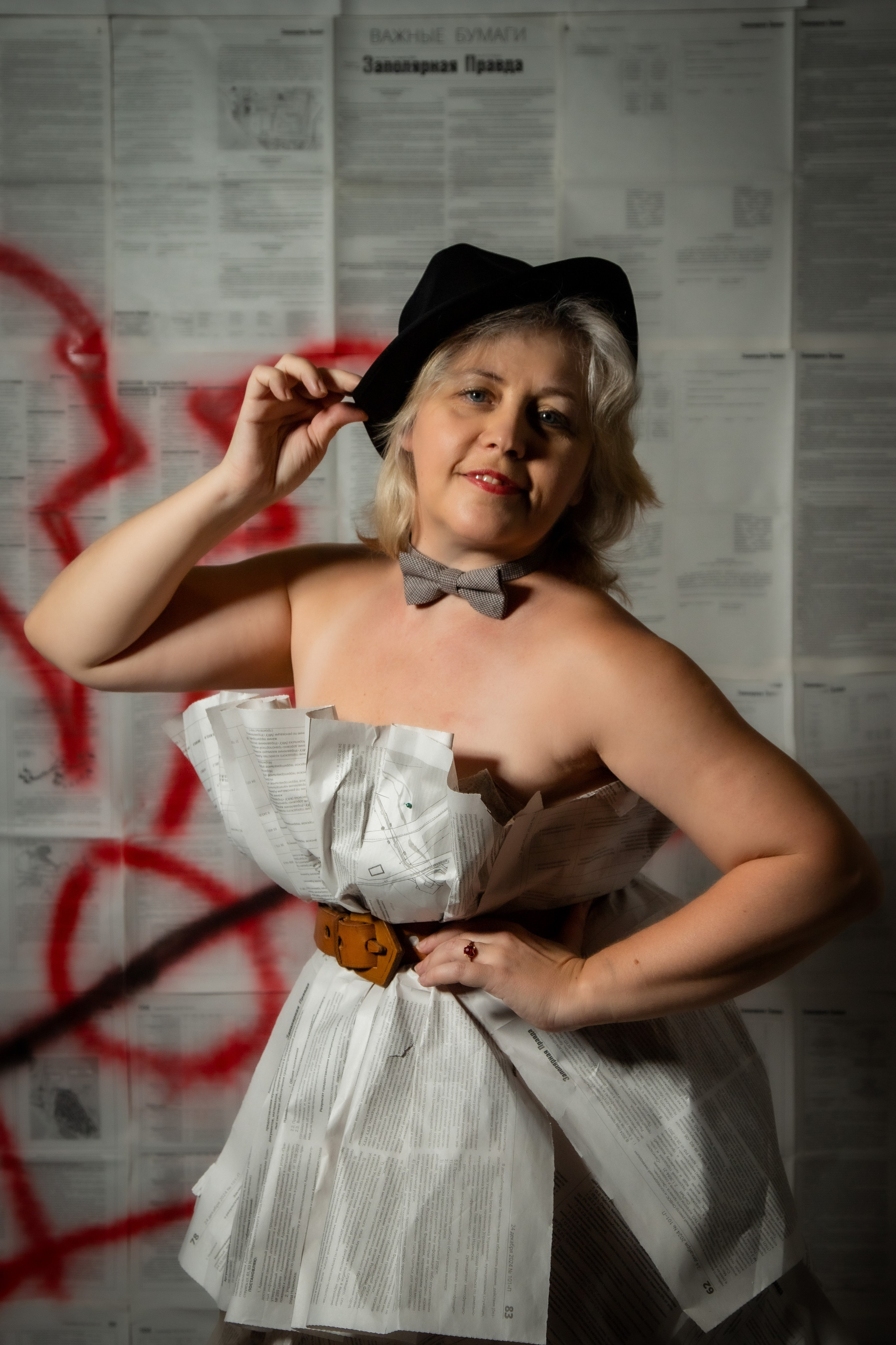 Платье из газеты