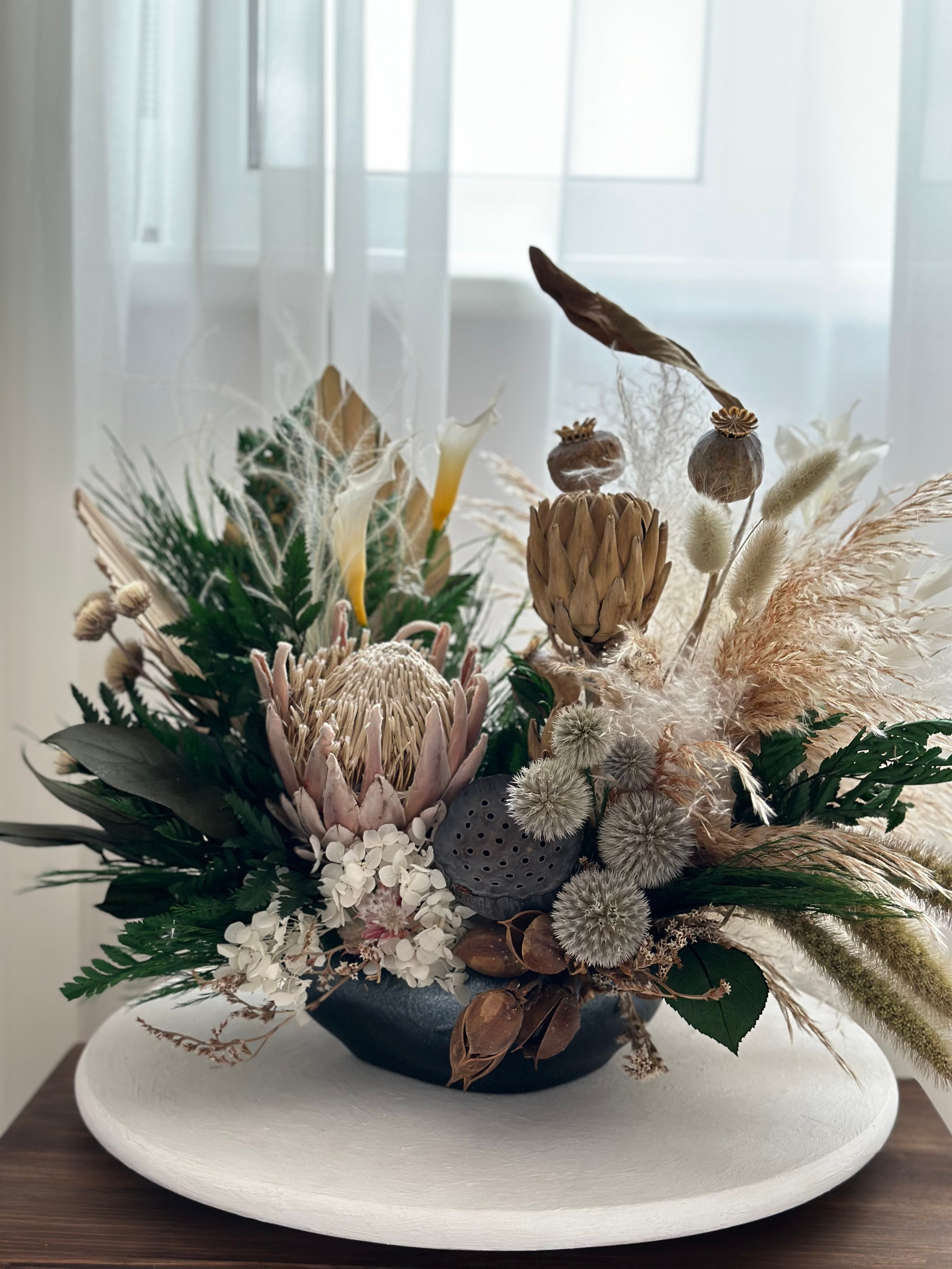 Интерьерный букет, букет из сухоцветов