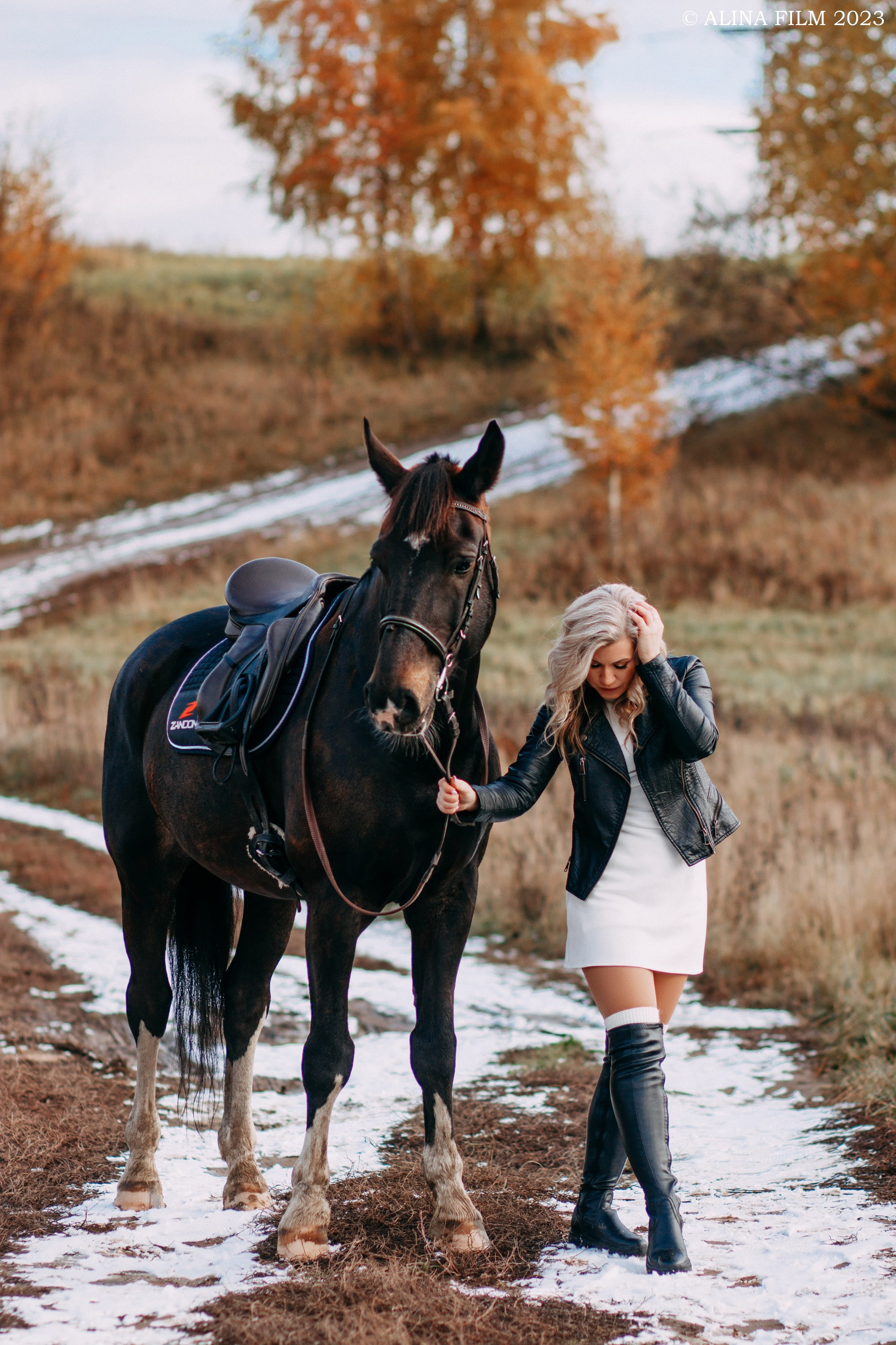 Съемка с лошадью. Фотограф в Санкт-Петербурге Alina Film