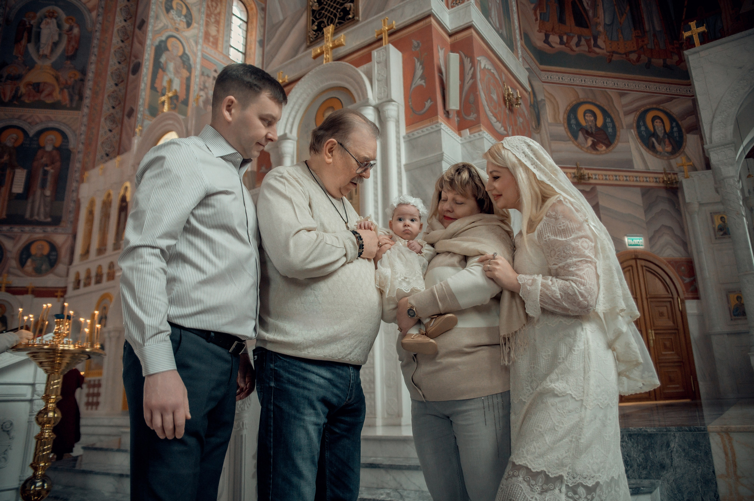 Таинство Крещения Натальи, Собор Александра Невского г. Волгоград. Церковный, семейный и репортажный фотограф Волгоград, Волжский