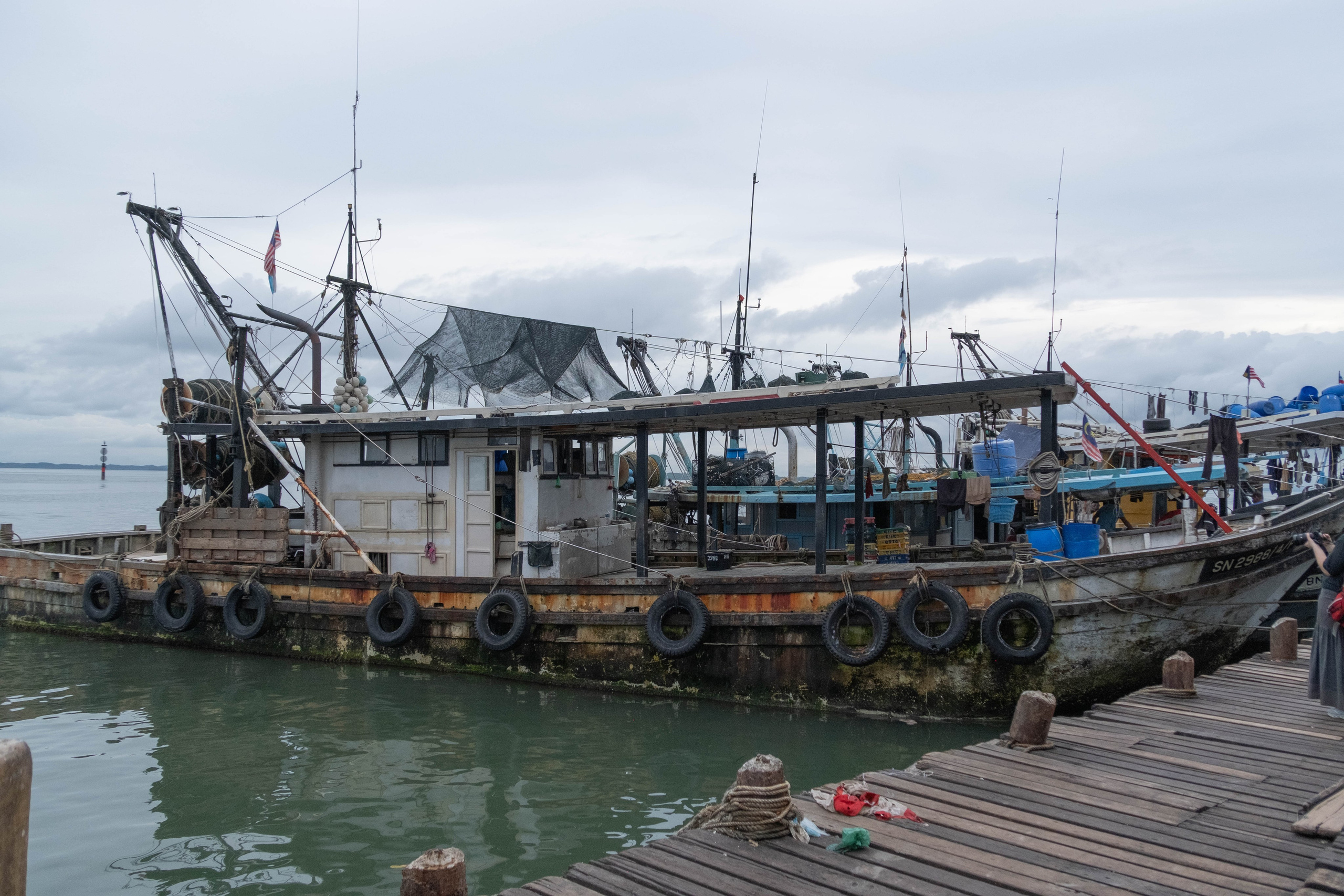 О. Борнео, г. Сандакан. Порт и рынок. Фотографии из путешествий