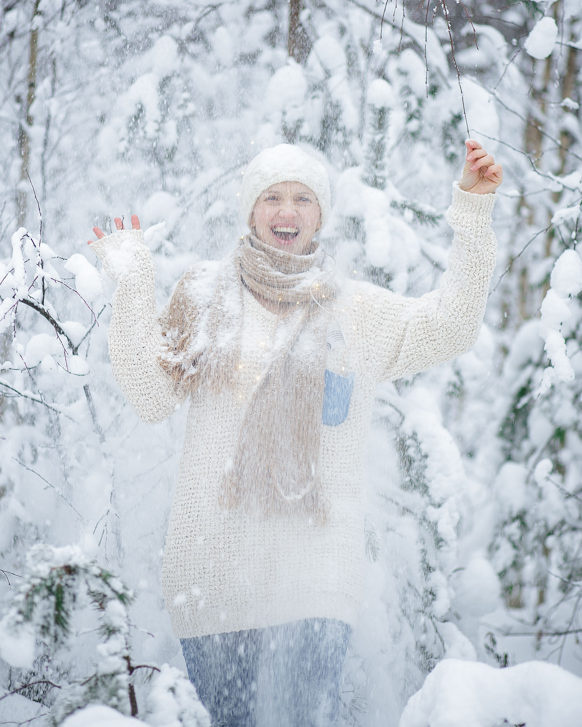 Зимняя съемка в лесу . Идеи для фото