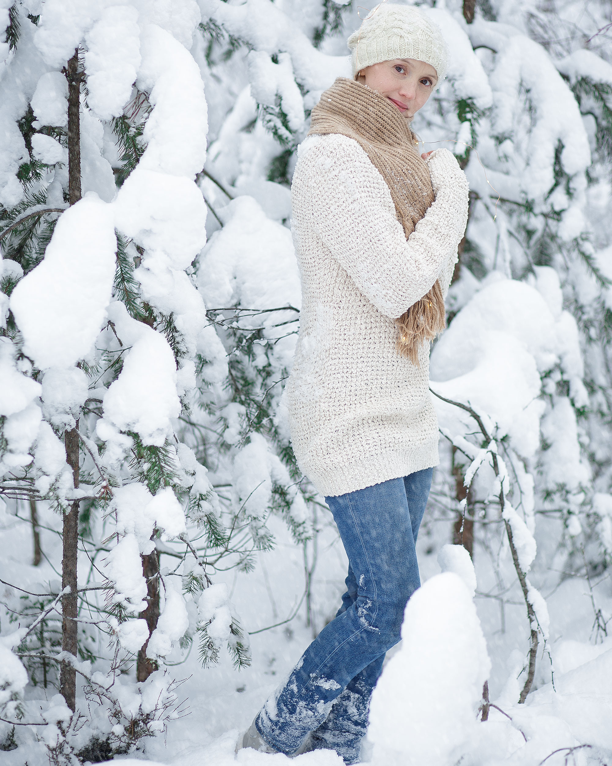 Зимняя съемка в лесу . Идеи для фото