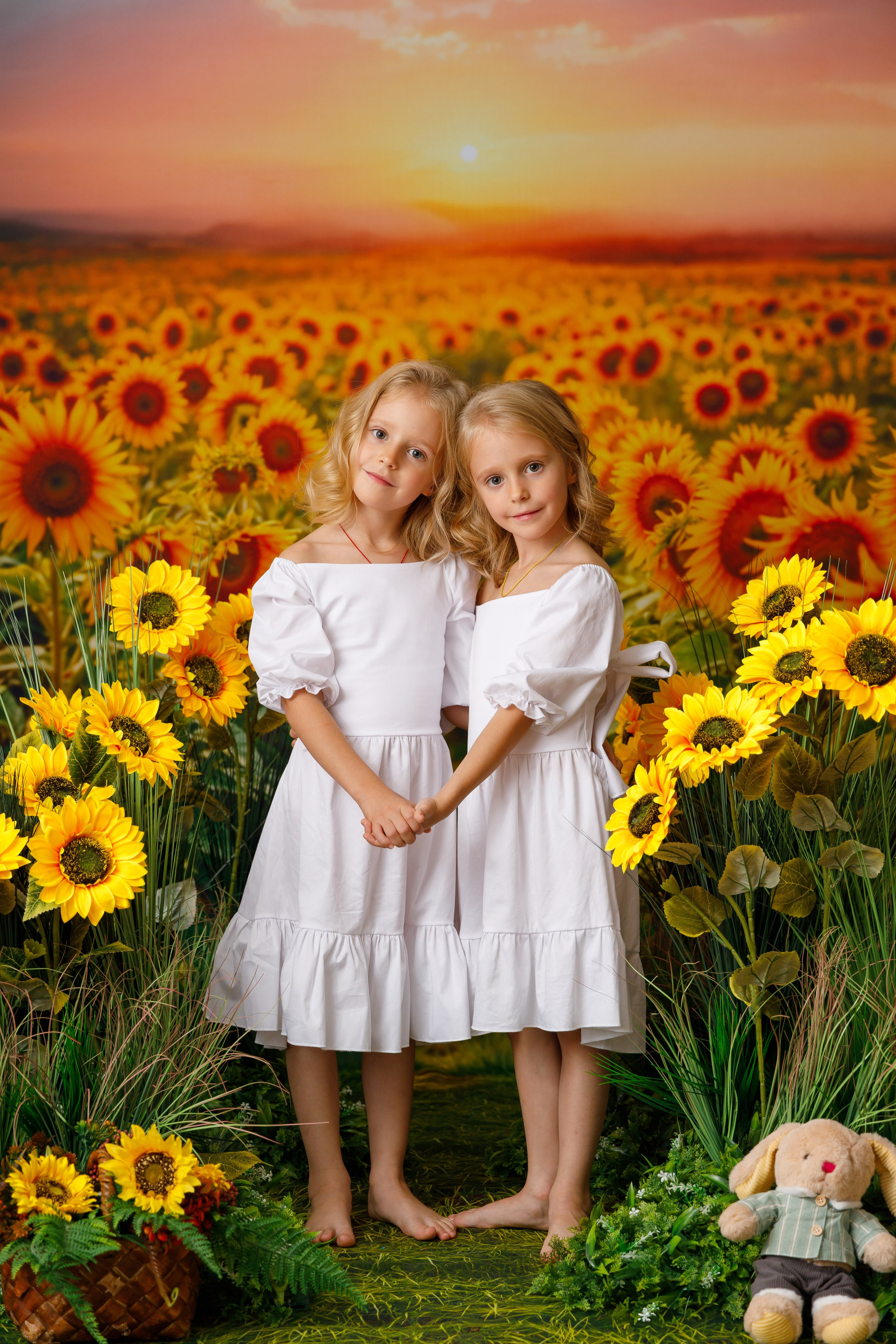 Подсолнухи. Детская фотостудия Москва