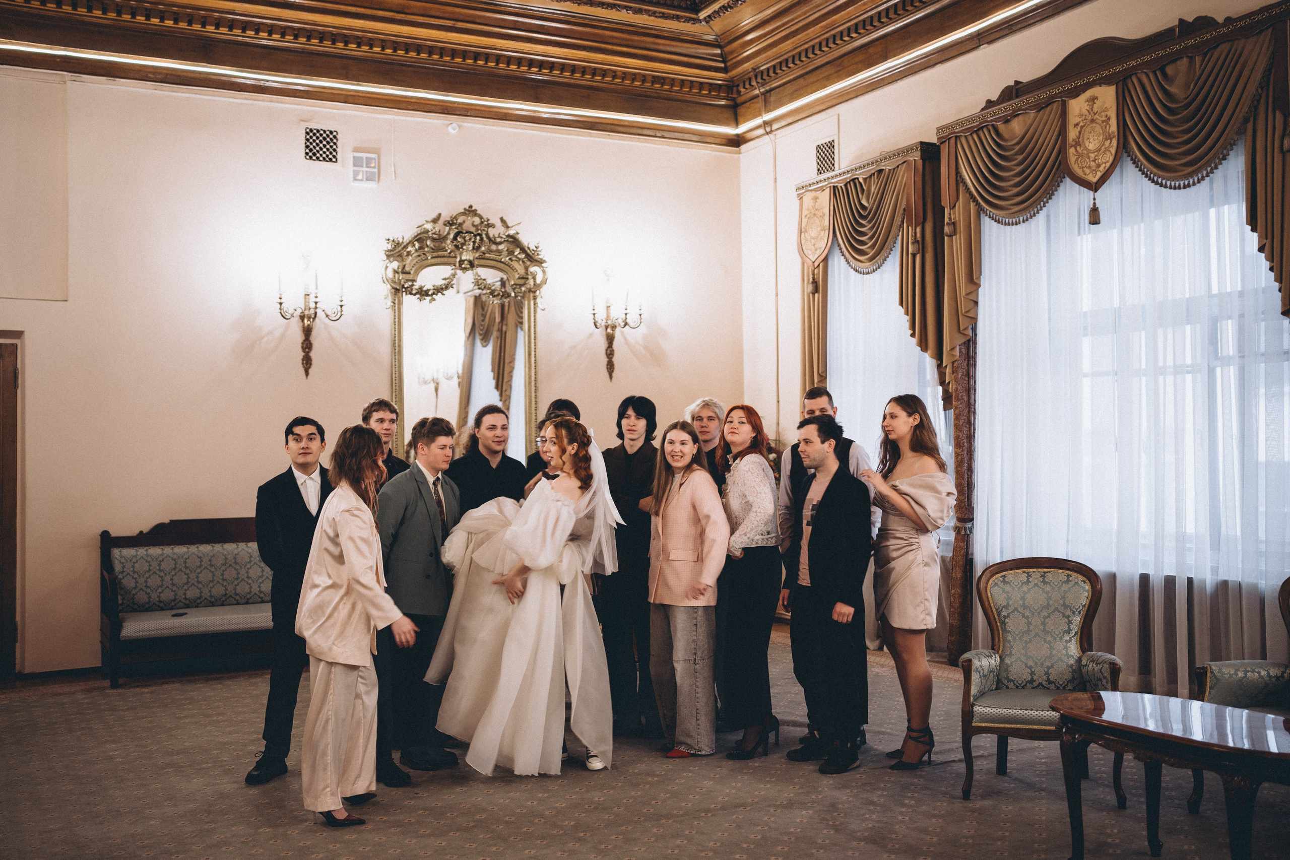 СВАДЕБНАЯ СЬЕМКА ВО ВТОРОМ ДВОРЦЕ С ГОСТЯМИ И ПРОГУЛКА В ТАВРИЧЕСКОМ САДУ. Профессиональный фотограф, Санкт-Петербург — Виктория Богомолова