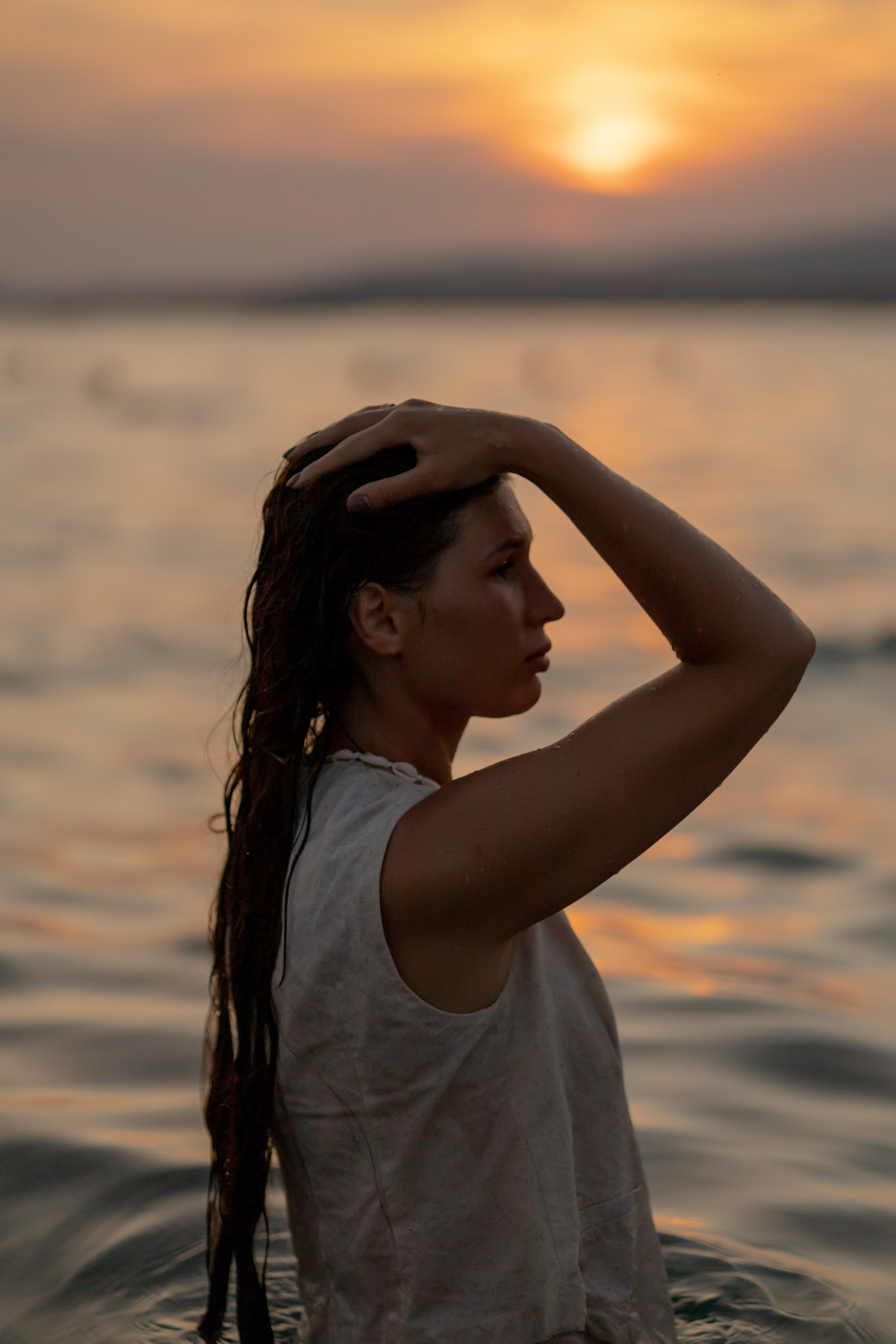 Закат на пляже Метрополь. Семейный и портретный фотограф в Геленджике Любовь Бодрова