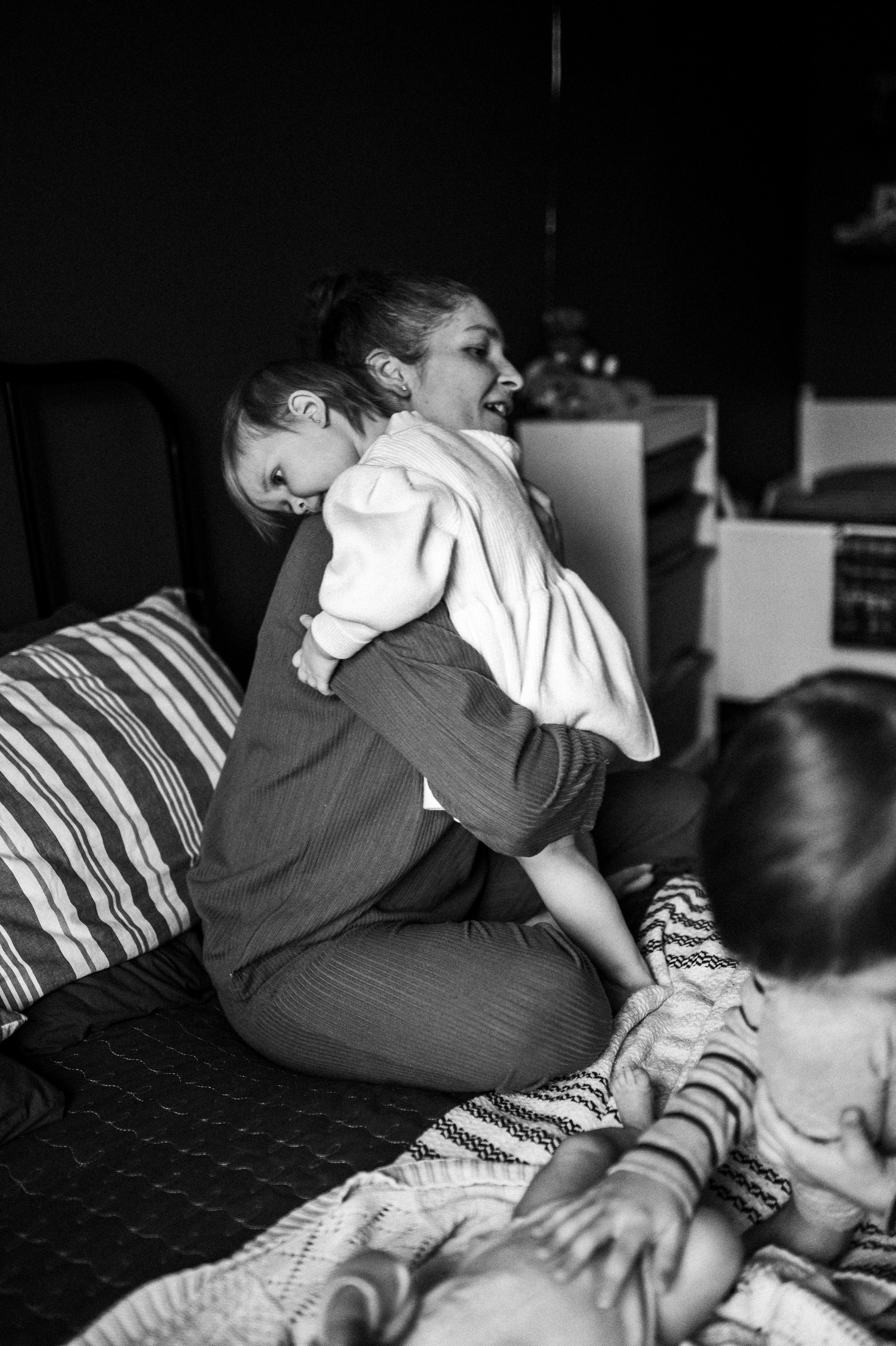 Дима, Нелли, Марк, Нина и Кира дома. Семейный и свадебный lifestyle-фотограф в Москве Мария Петрова