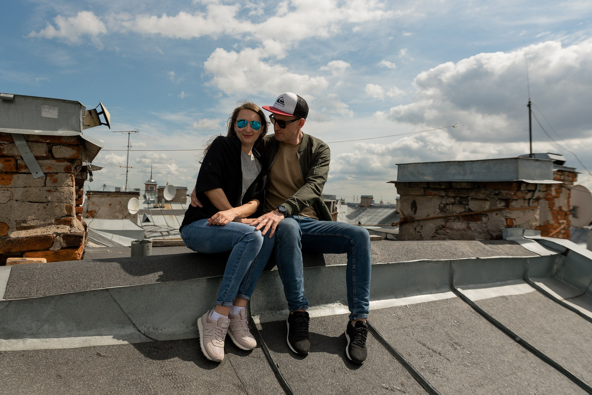 Крыша у Исаакиевского собора. Свадебный и семейный фотограф из Санкт-Петербурга Климов Анатолий