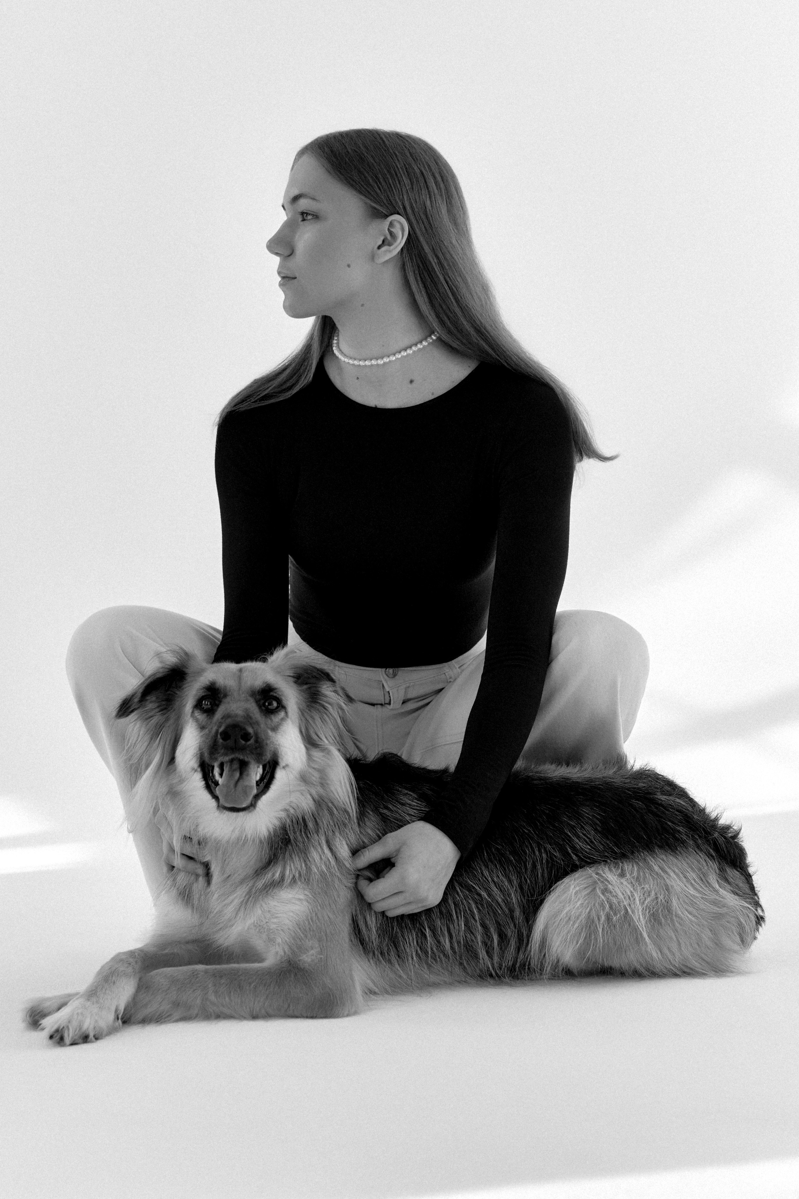 Фотосессия с собакой. Сестры Карабаза. Фотографы и ретушеры в Москве и Санкт-Петербурге