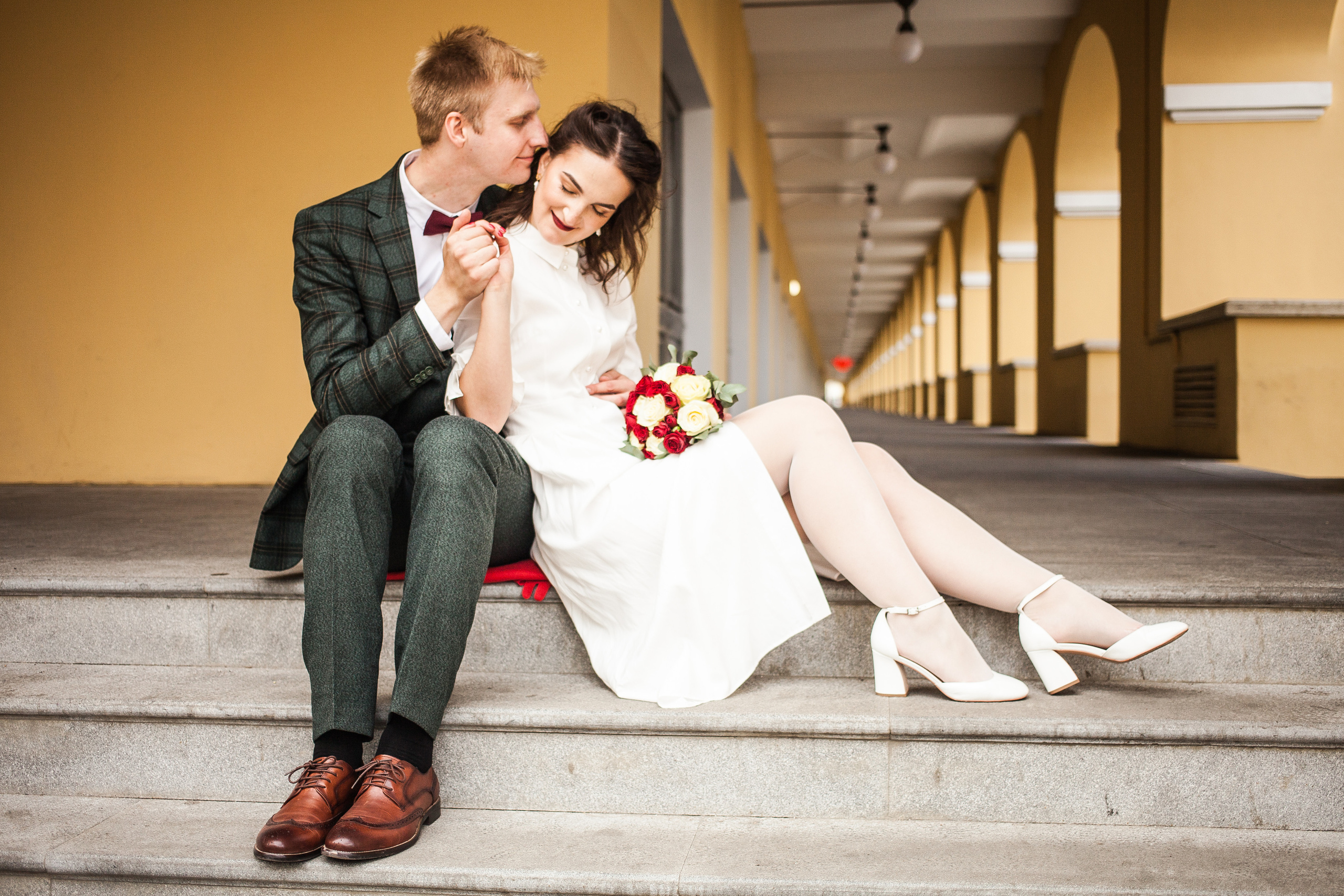 Alexa and Dmitry street wedding. Darin the photographer