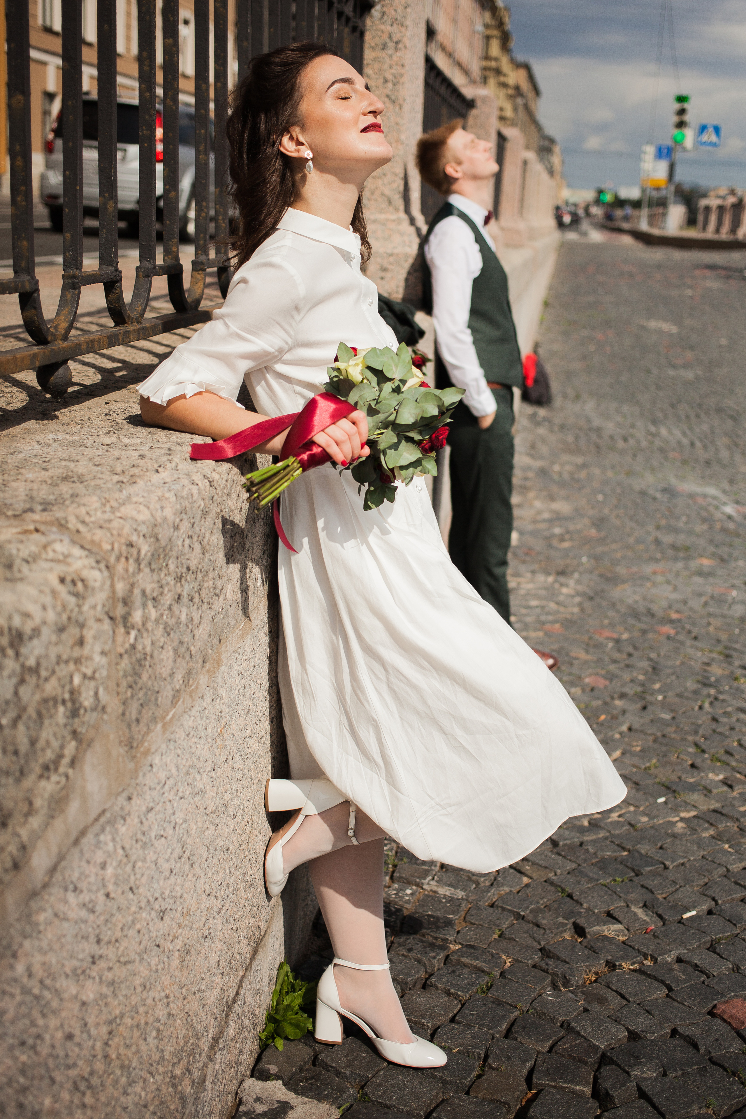 Alexa and Dmitry street wedding. Darin the photographer