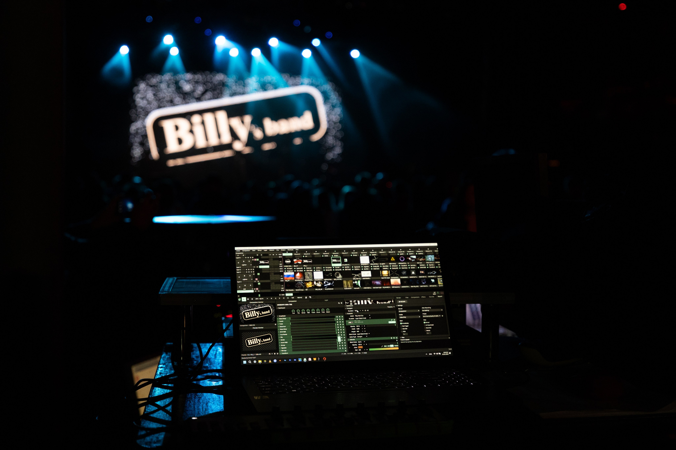 Концерт Billy’s Band 01.01.2026 в клубе «Космонавт» (Санкт-Петербург). Портретный фотограф в Санкт-Петербурге Вадим Корнеев