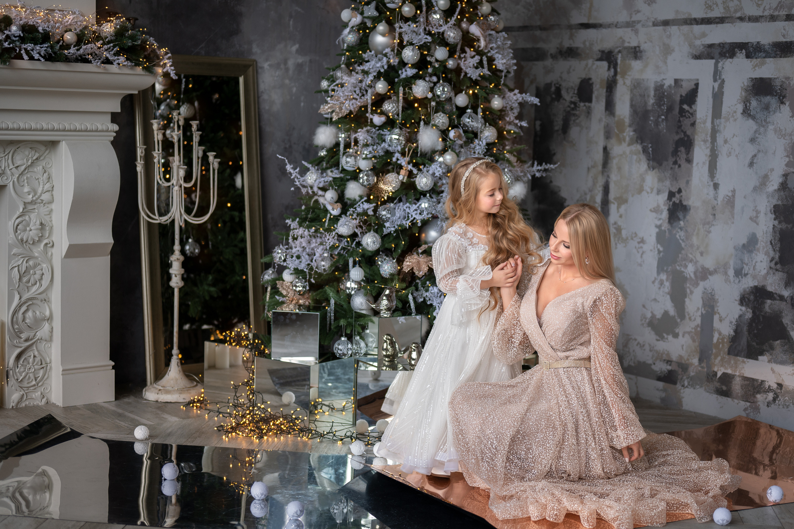 Новогодняя фотосессия в фотостудии. Фотограф Елена Сасс Москва