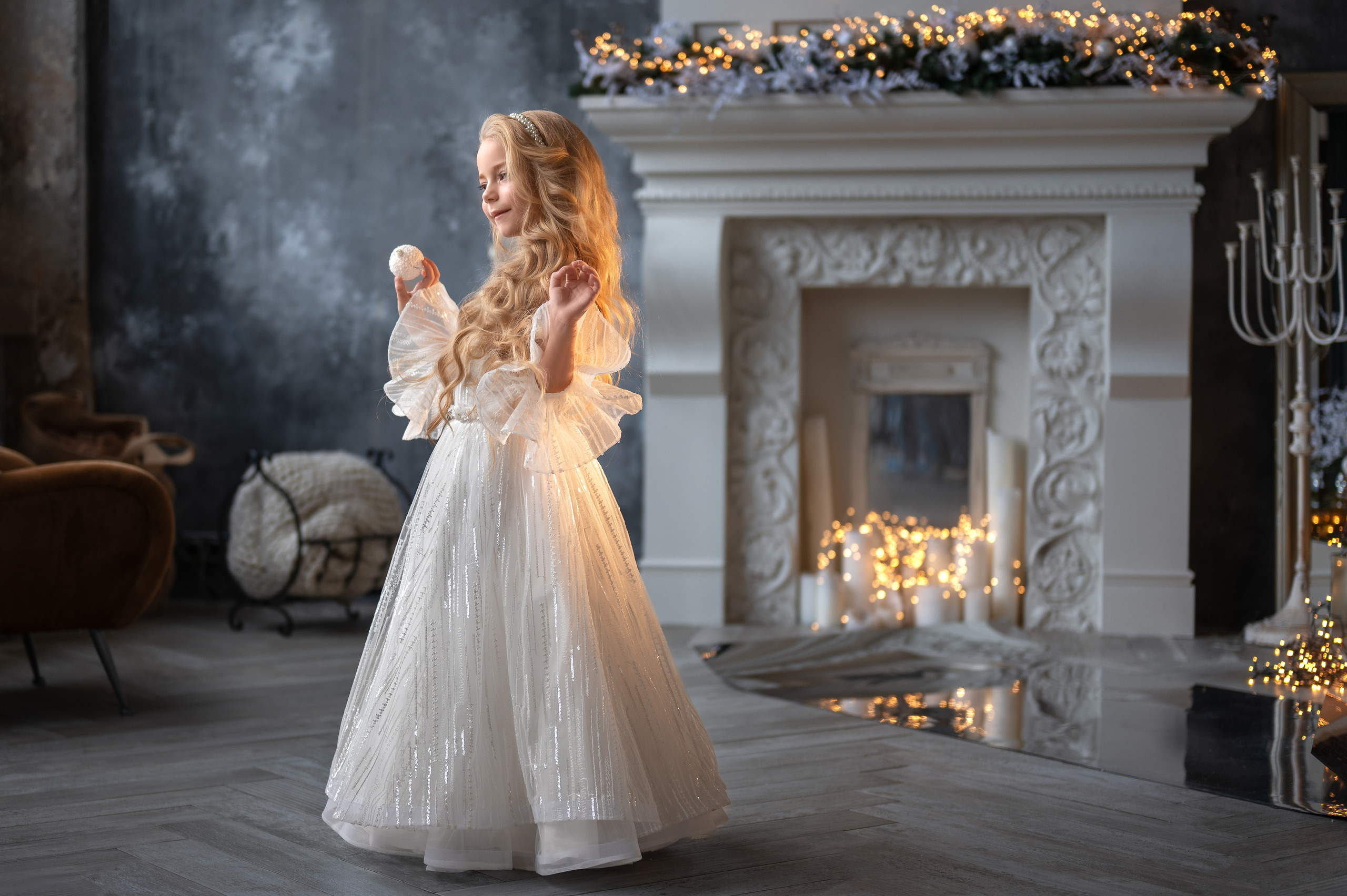 Новогодняя фотосессия в фотостудии. Фотограф Елена Сасс Москва