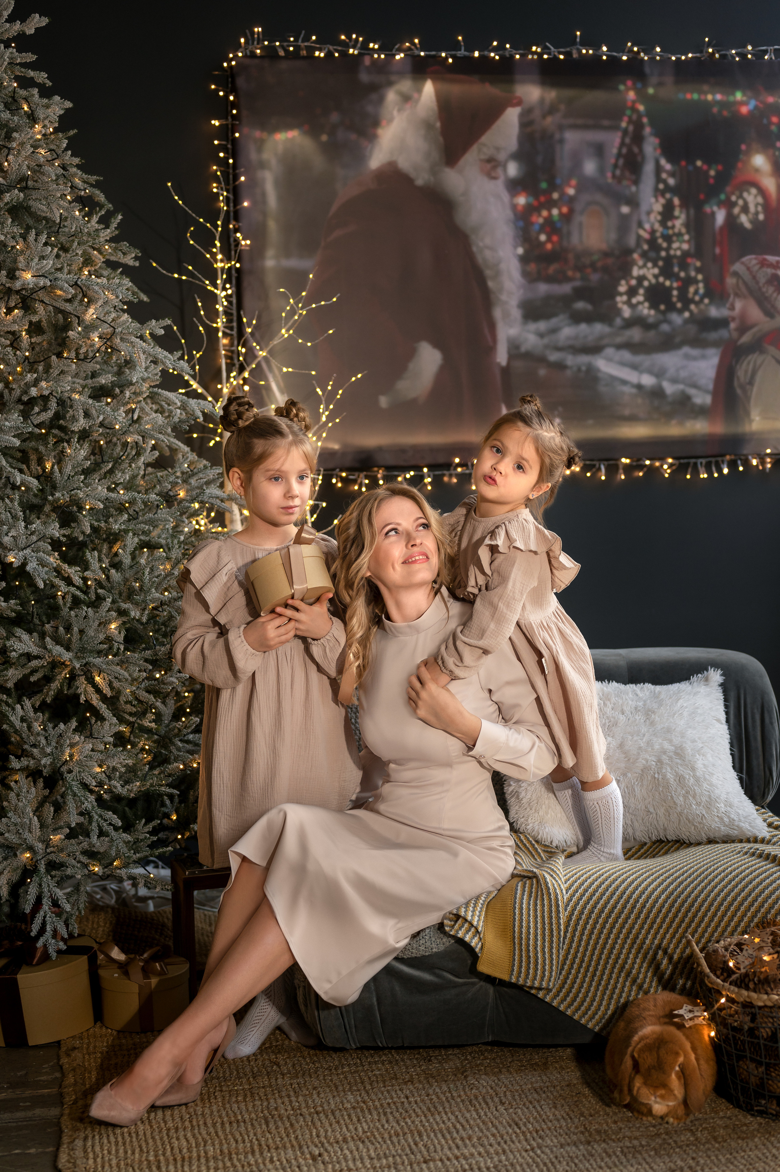Новогодняя семейная фотосессия. Фотограф Елена Сасс Москва