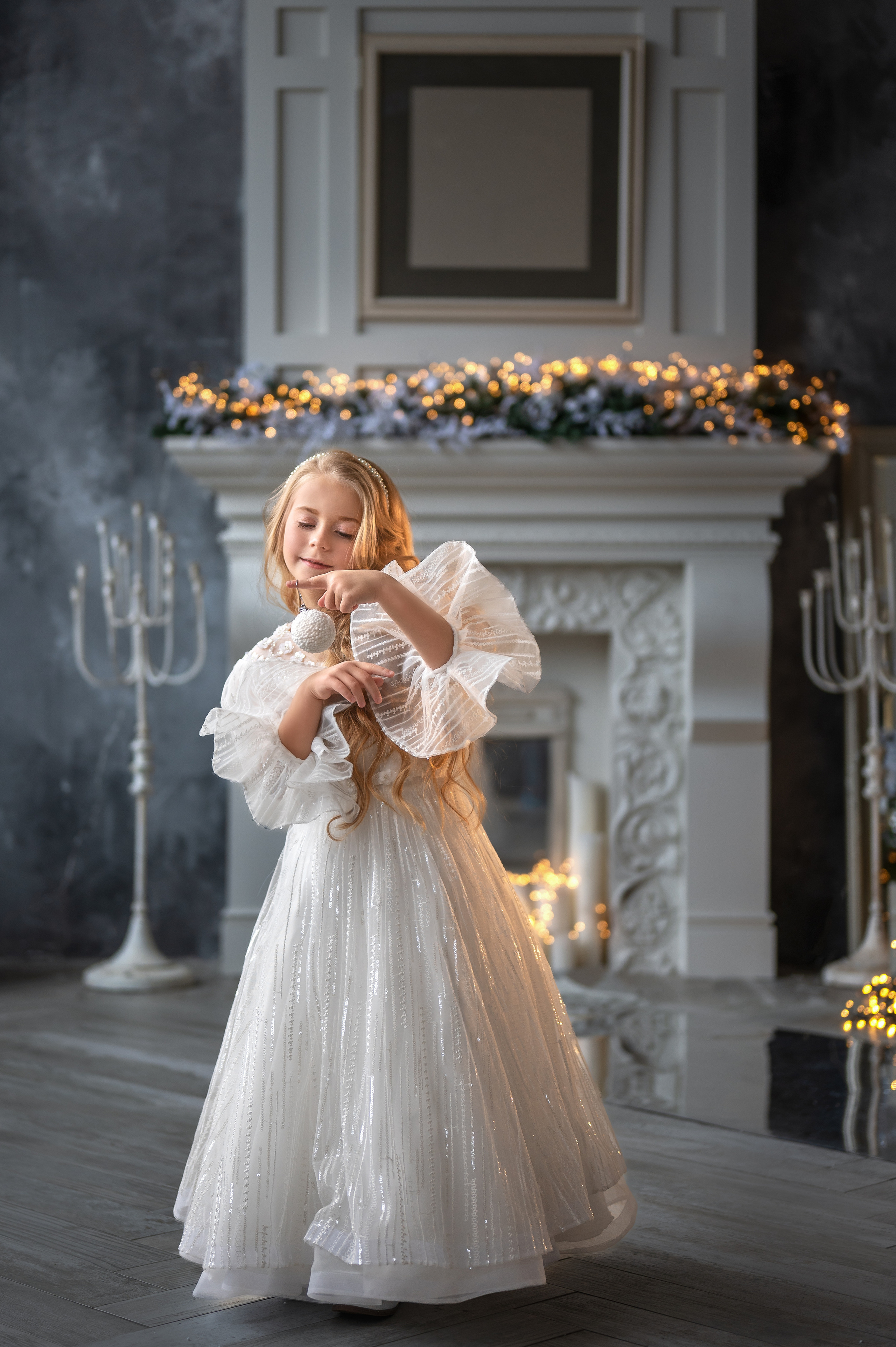 Новогодняя фотосессия в фотостудии. Фотограф Елена Сасс Москва