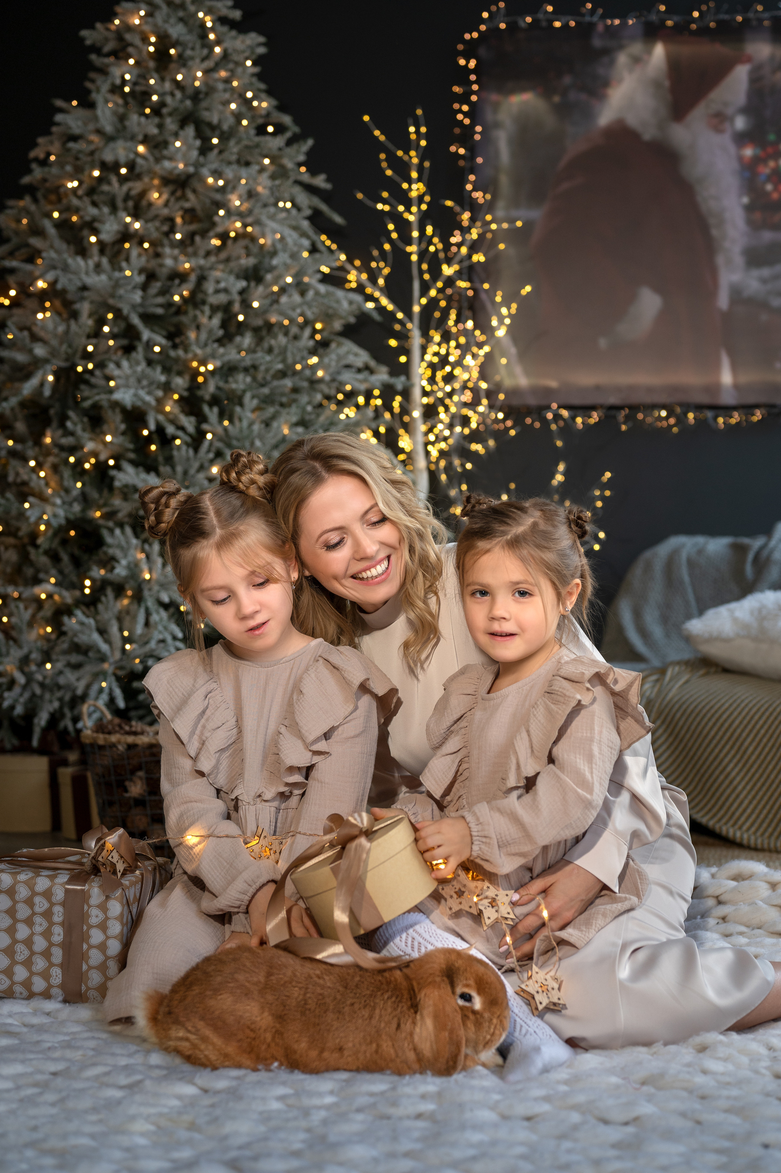 Новогодняя семейная фотосессия. Фотограф Елена Сасс Москва