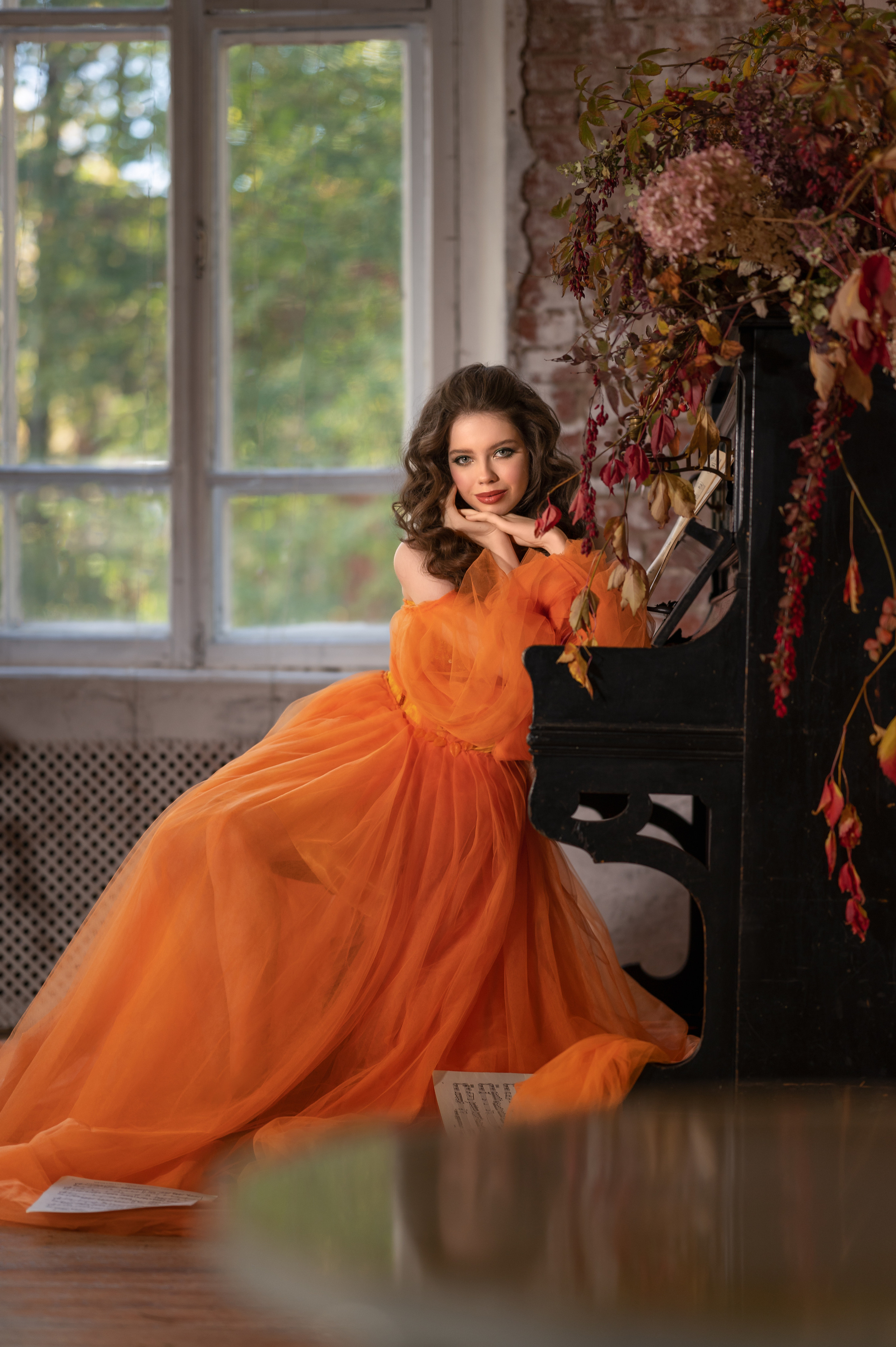 Осенняя фотосессия в студии. Фотограф Елена Сасс Москва