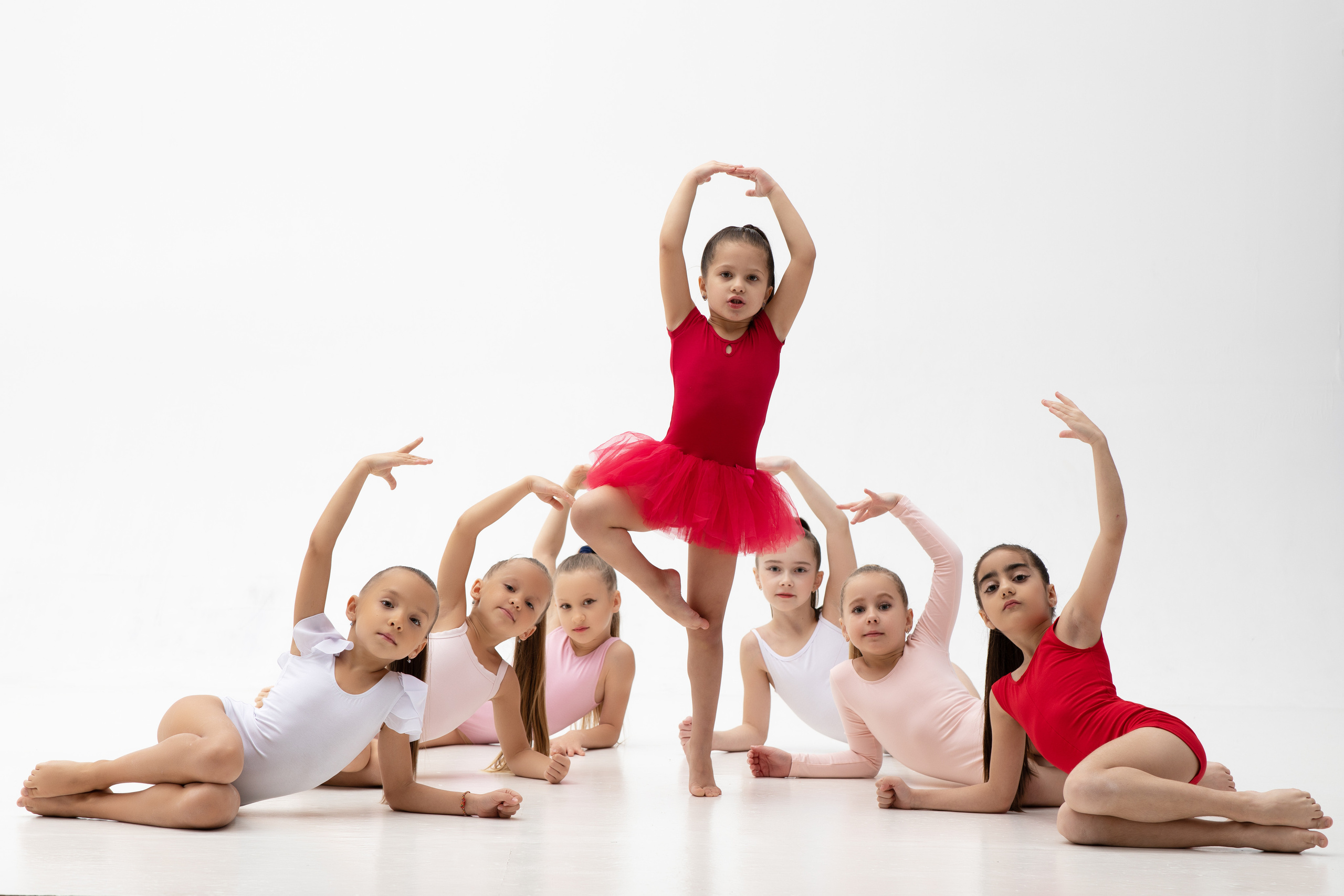 Спортивная групповая фотосессия для клуба гимнастики в Калининграде. Спортивный и детский фотограф в Москве, Калининграде