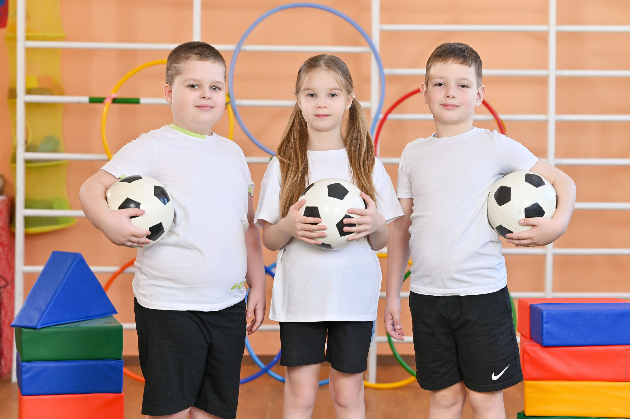 Детский сад на физкультуре. Семейный фотограф в г. Воскресенск Наталия Молева