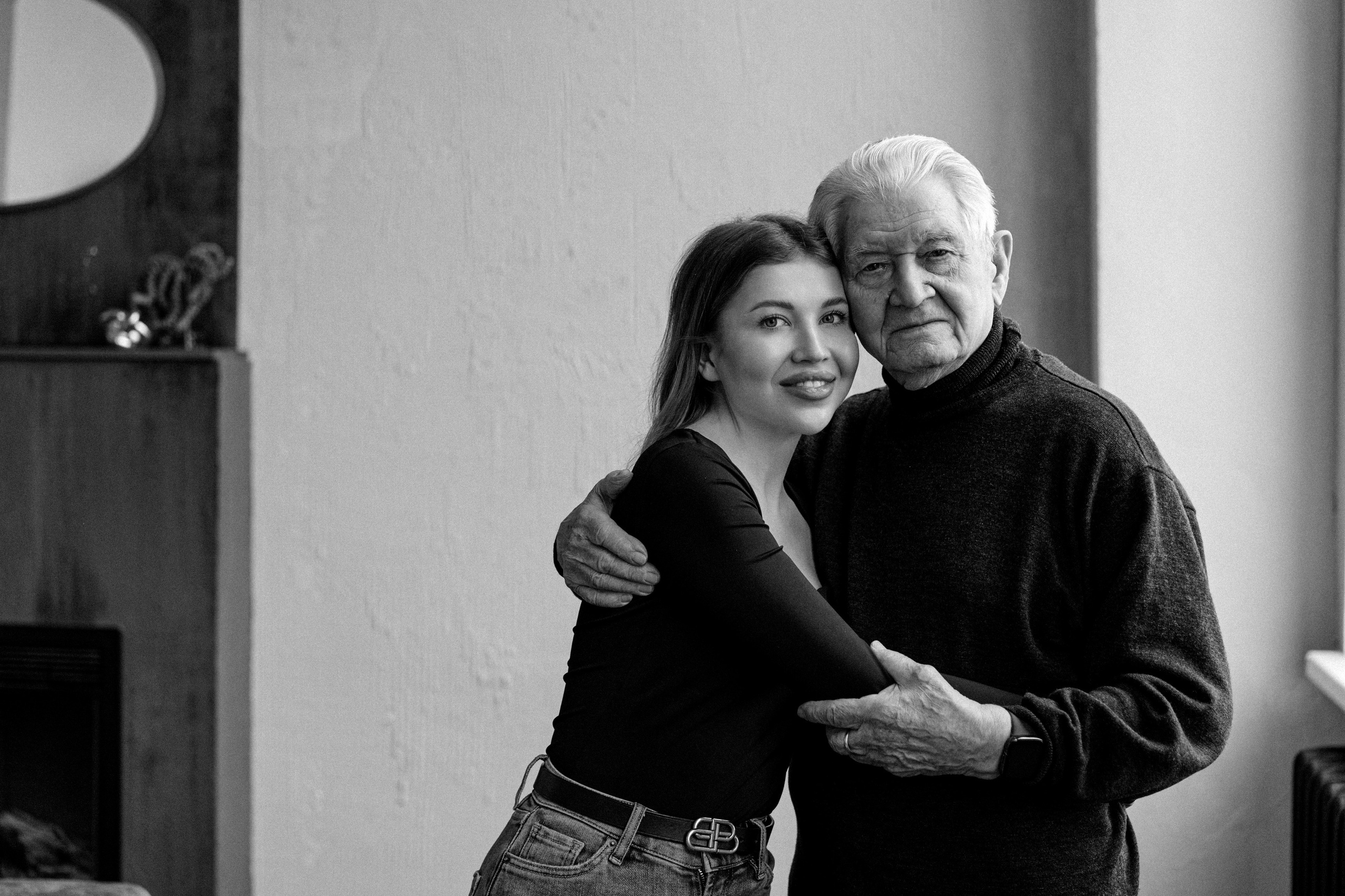 Анастасия и дедушка. Свадебный и семейный фотограф в Калининграде Анастасия Гриценко