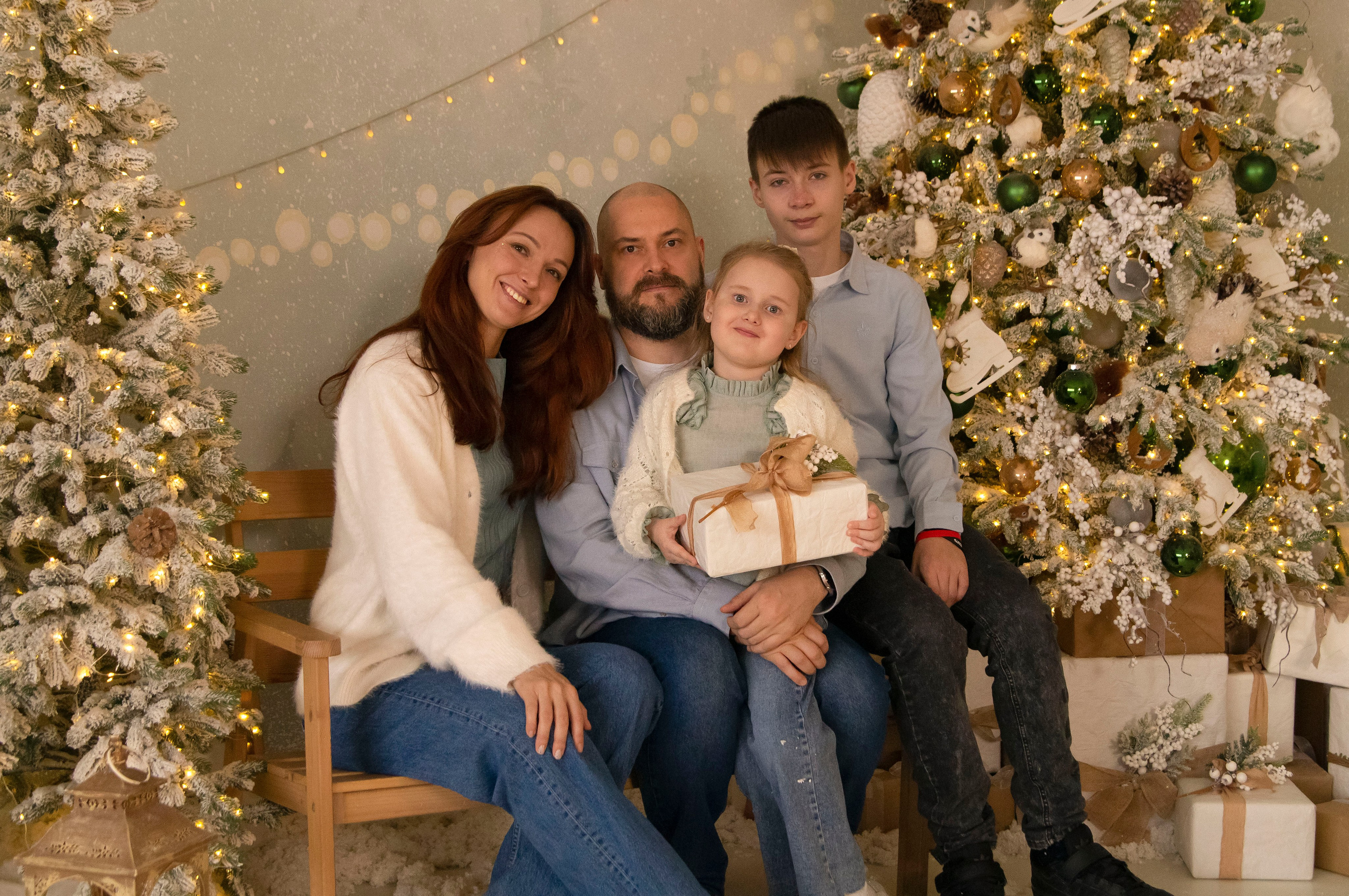 Елена, Александр, Ярослав и Валерия. Фотограф в Новосибирске Катя Крыловская