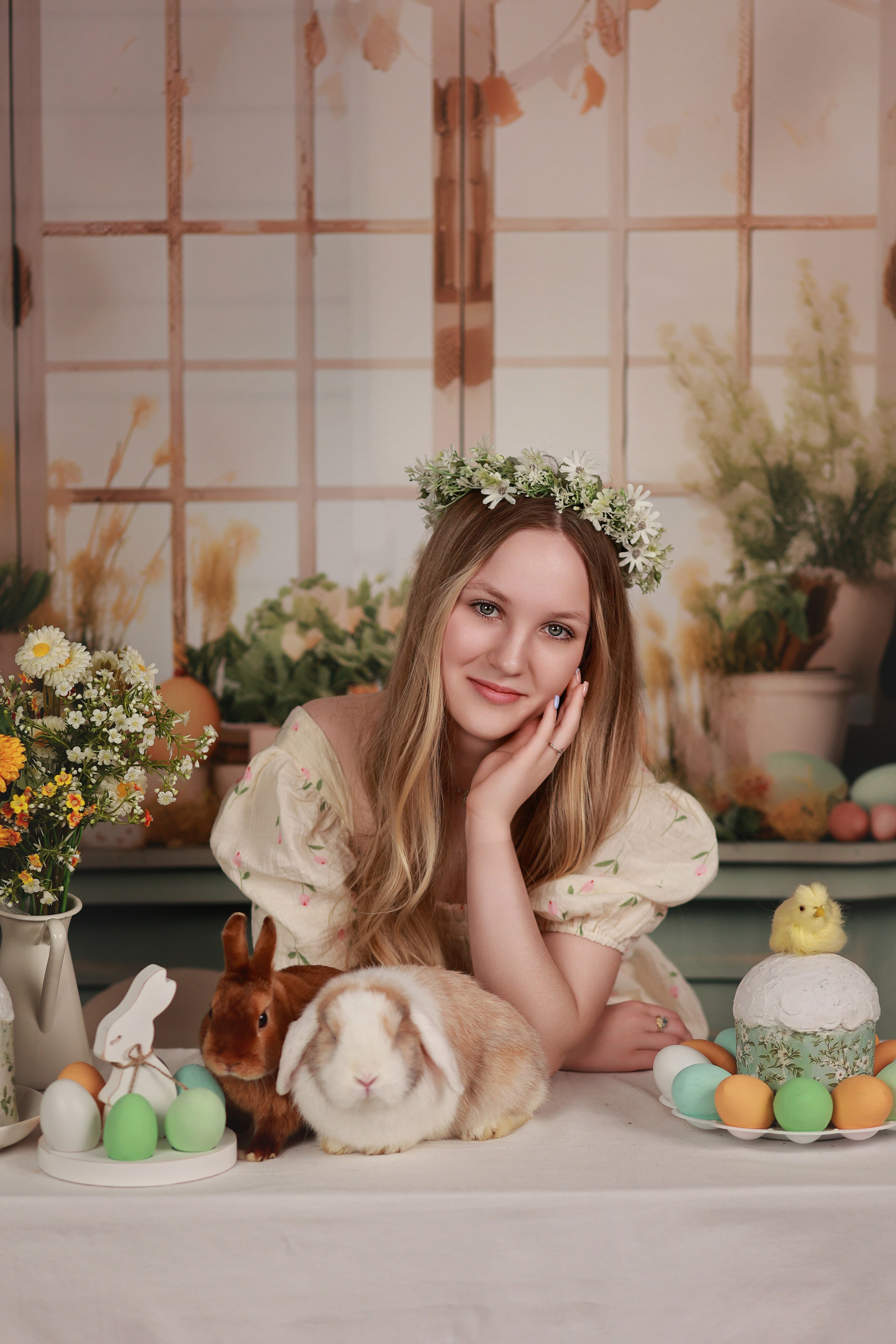 Фотопроект с козочкой и кроликами. Детский семейный фотограф Краснодар