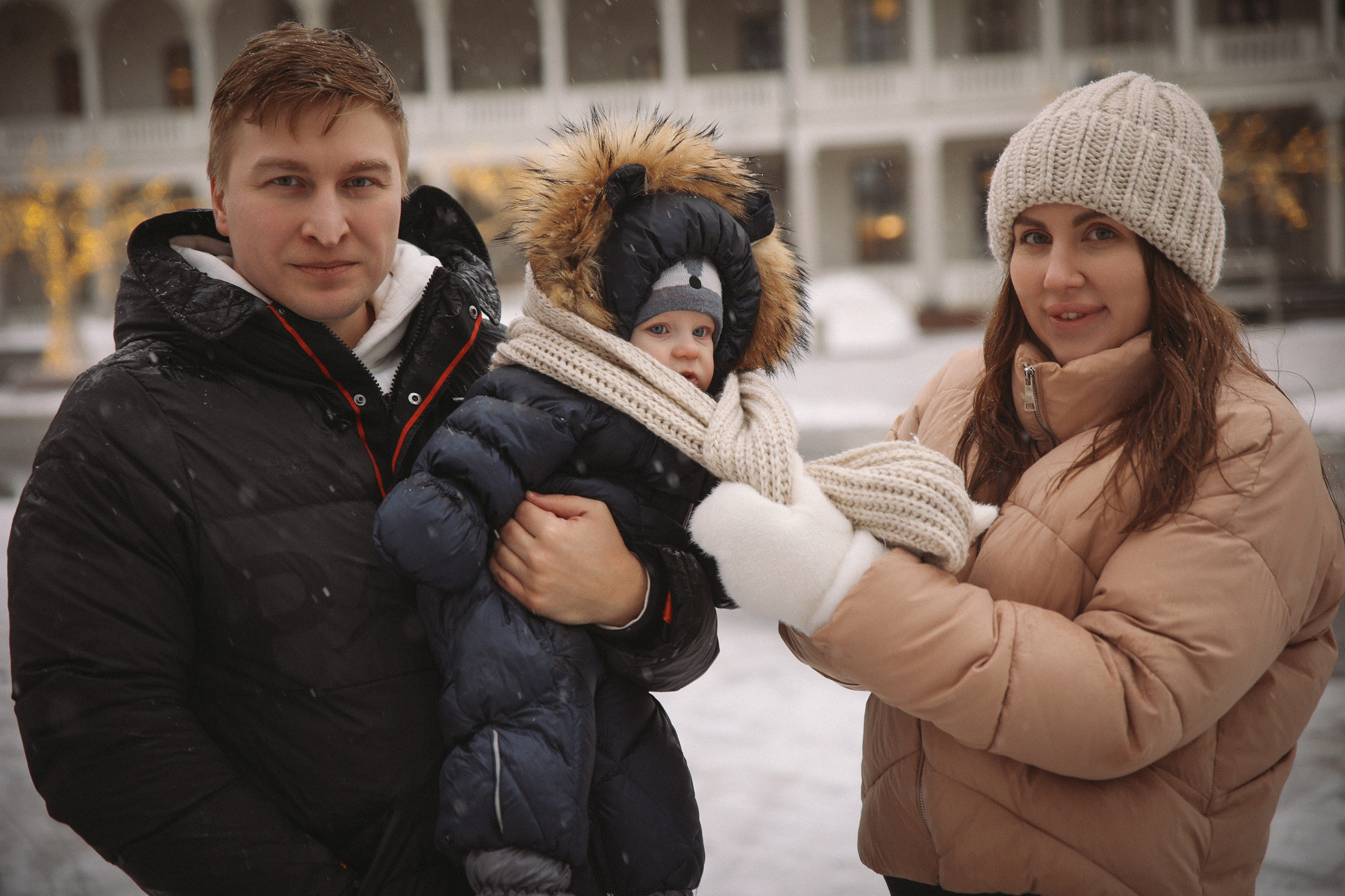Семейная фотосессия прогулка. Фотограф Владимир Москва