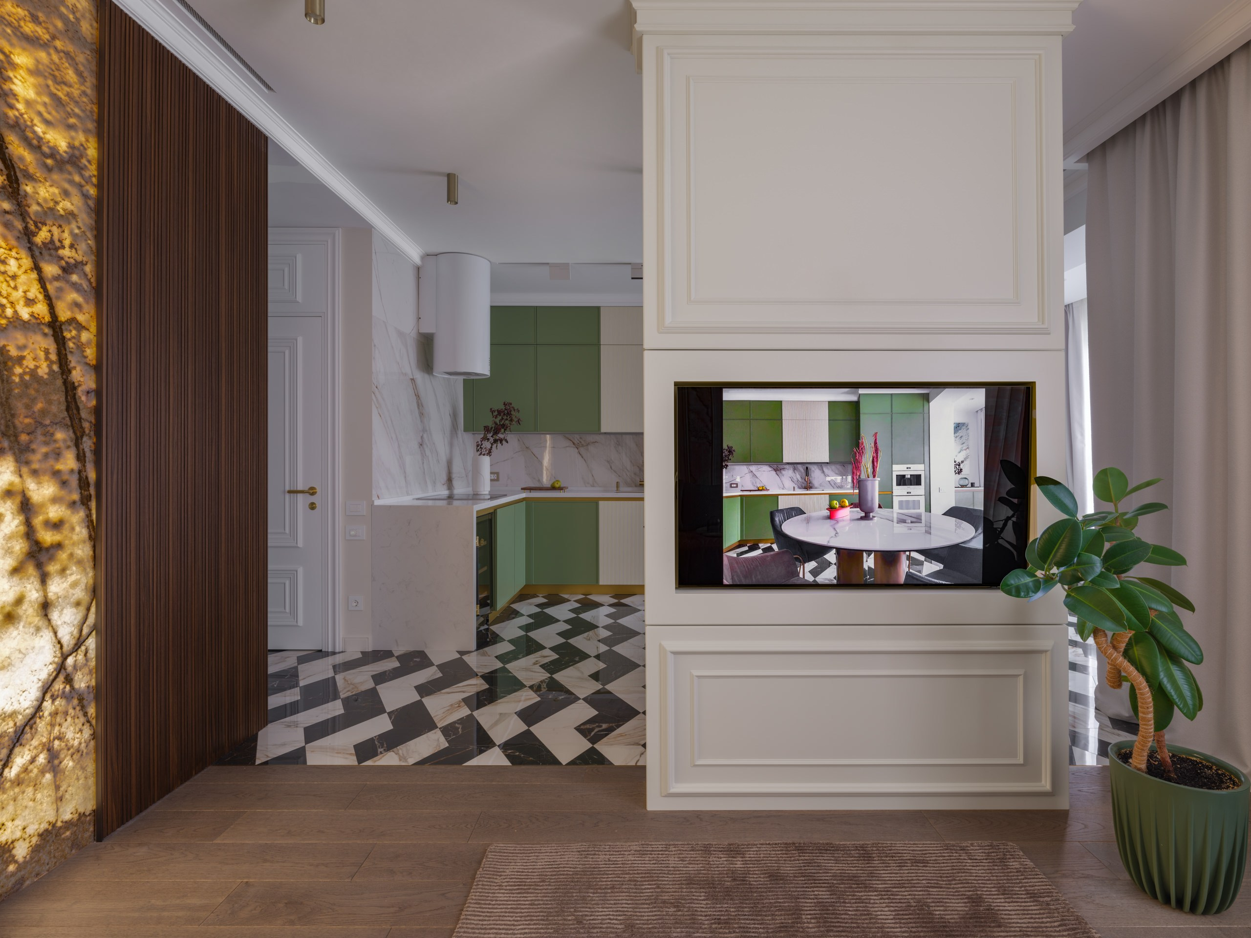 Квартира в ЖК «Александровский сад» по проекту Шевелёвой Юлии. Коваль Илья — Интерьерный и архитектурный фотограф