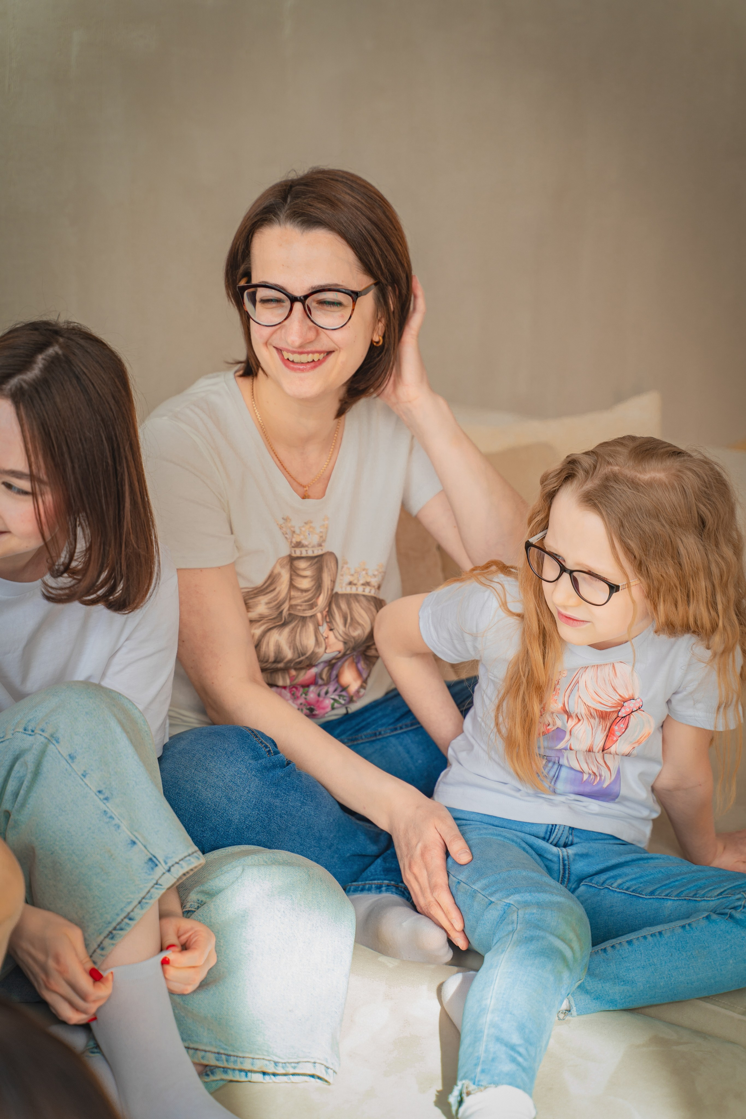 Семейная фотосессия. Студия. Фотограф в Москве Ленарская Дарья