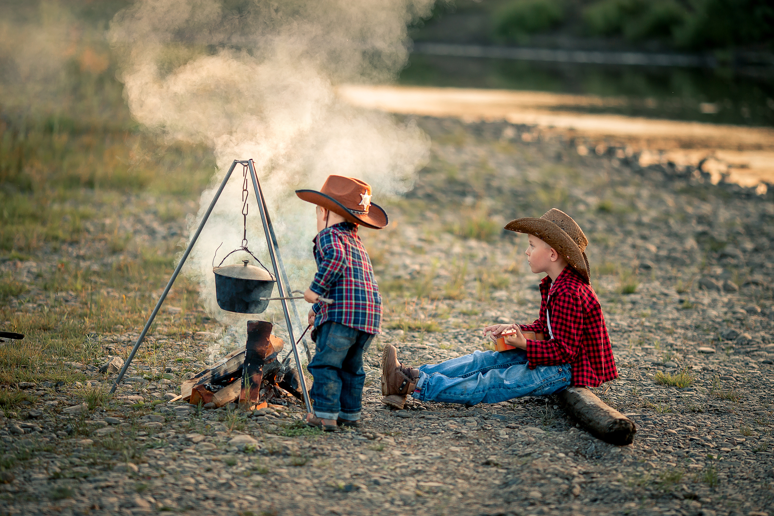 Маленькие ковбои. Детский и семейный фотограф в Красноярске Елена Коровкина
