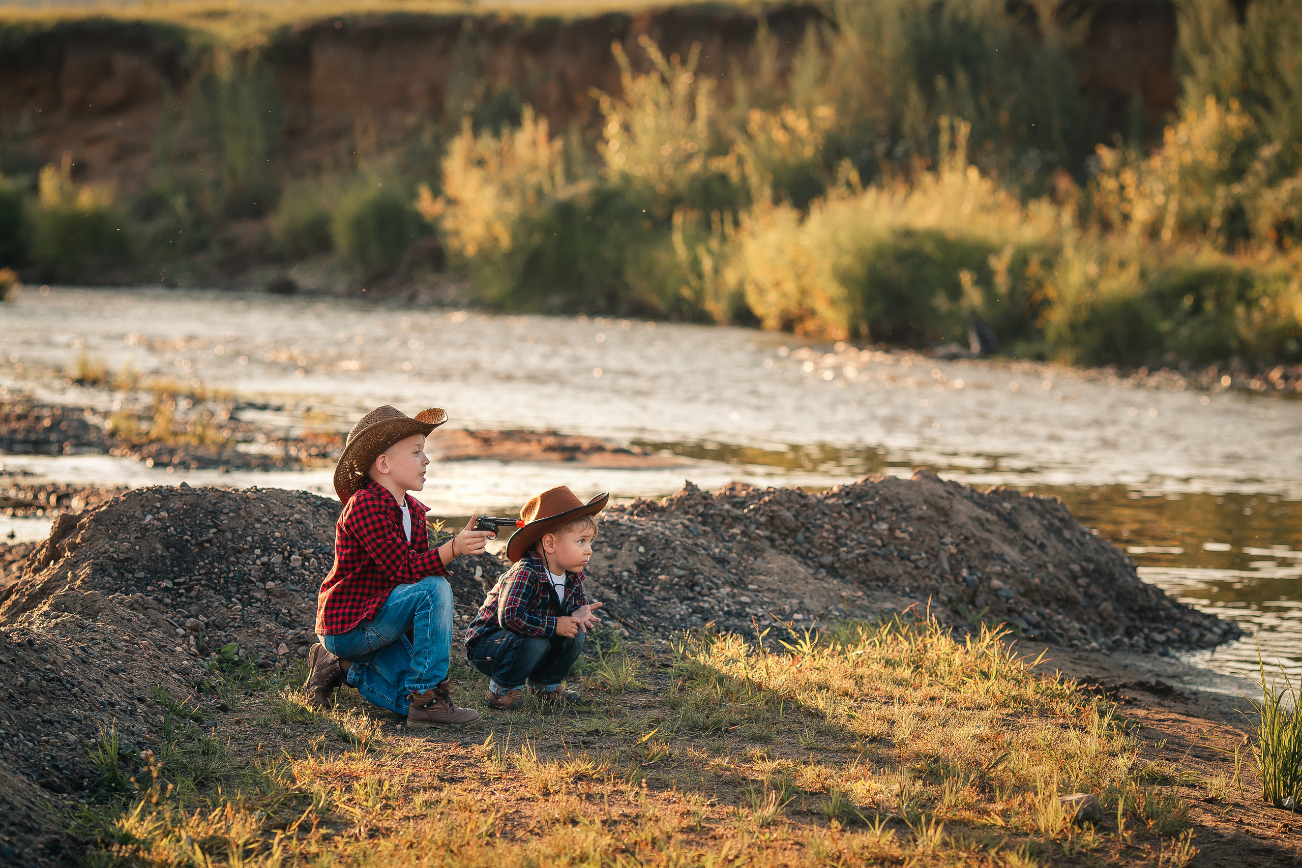 Маленькие ковбои. Детский и семейный фотограф в Красноярске Елена Коровкина