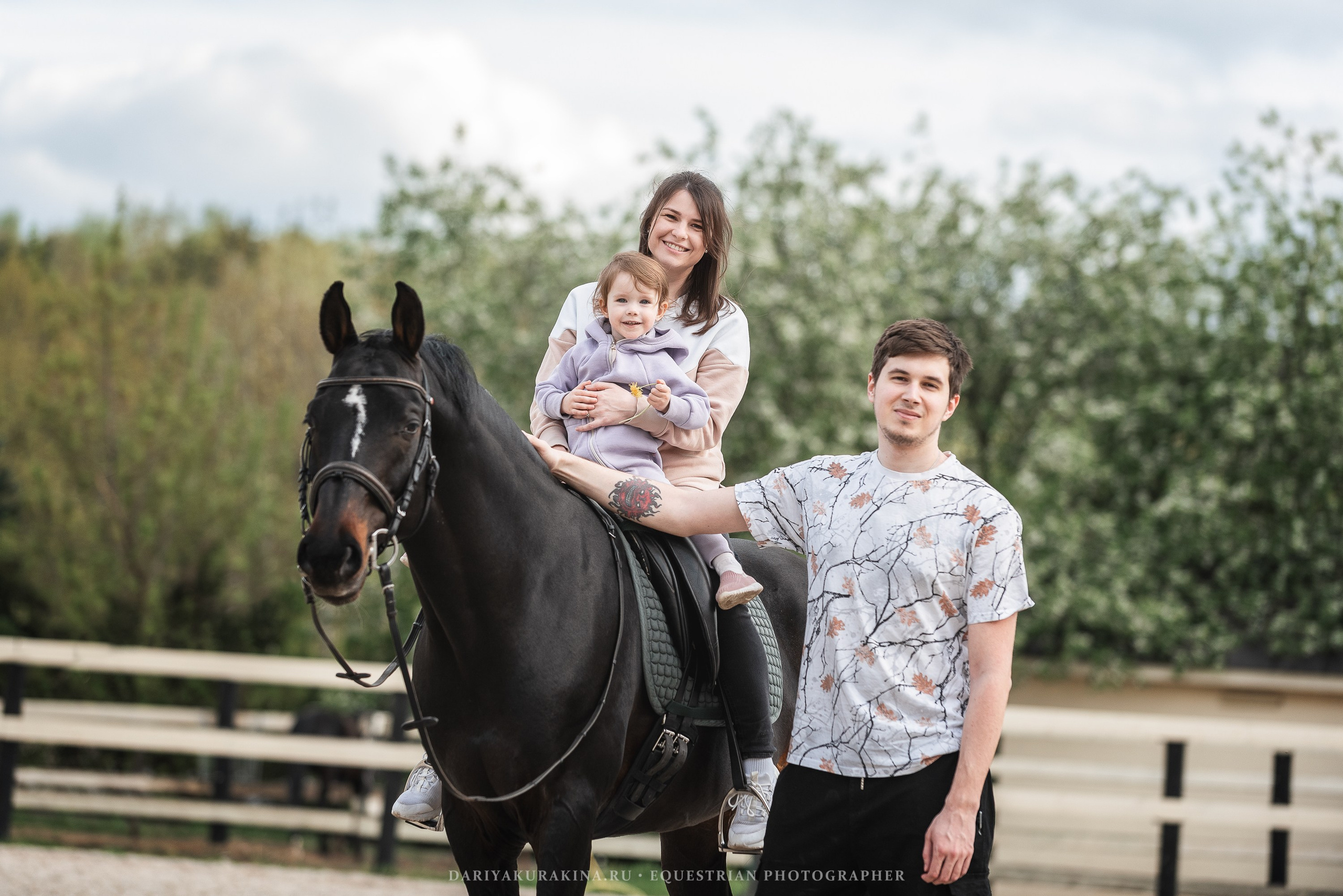 Ира, Боря и Ника с Кливом, HORSIO. Конный фотограф Куракина Дарья • Фотосессии с лошадьми