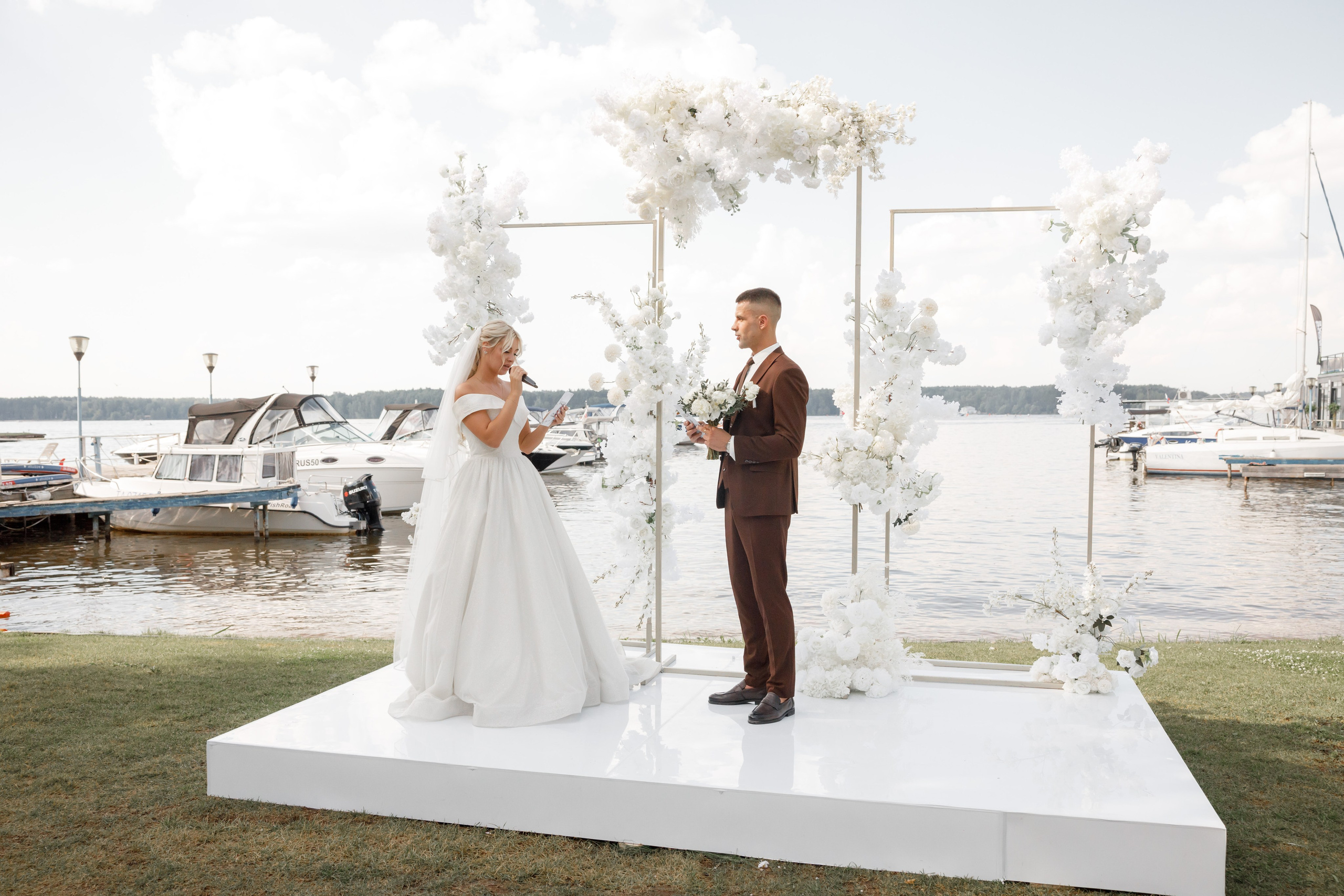 Ольга и Вадим, яхт-клуб «Портофино». Свадебный и репортажный фотограф (Москва, Королев и другие)