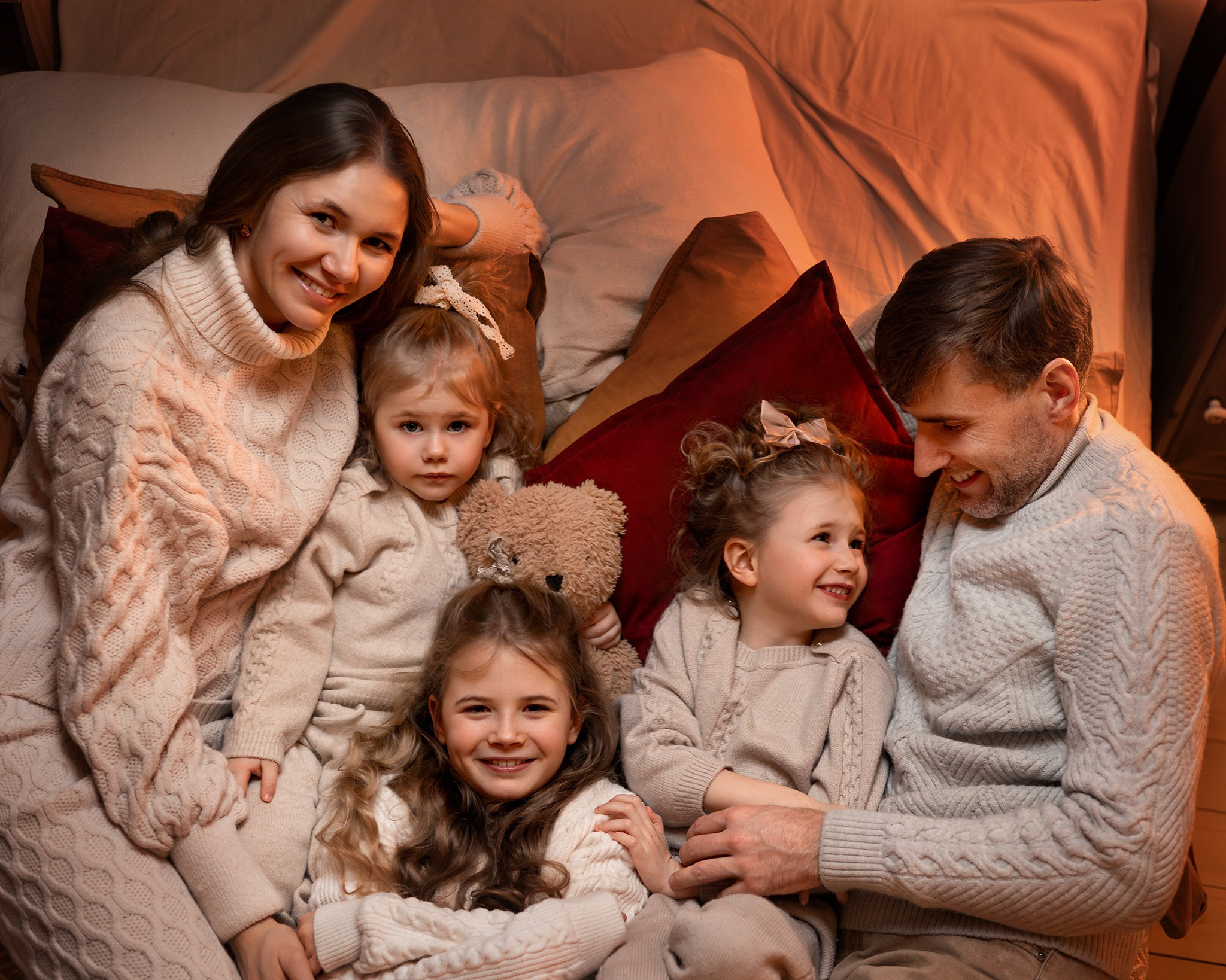 Новогодняя семейная съемка. Детский и семейный фотограф Елена Михайлова в Москве