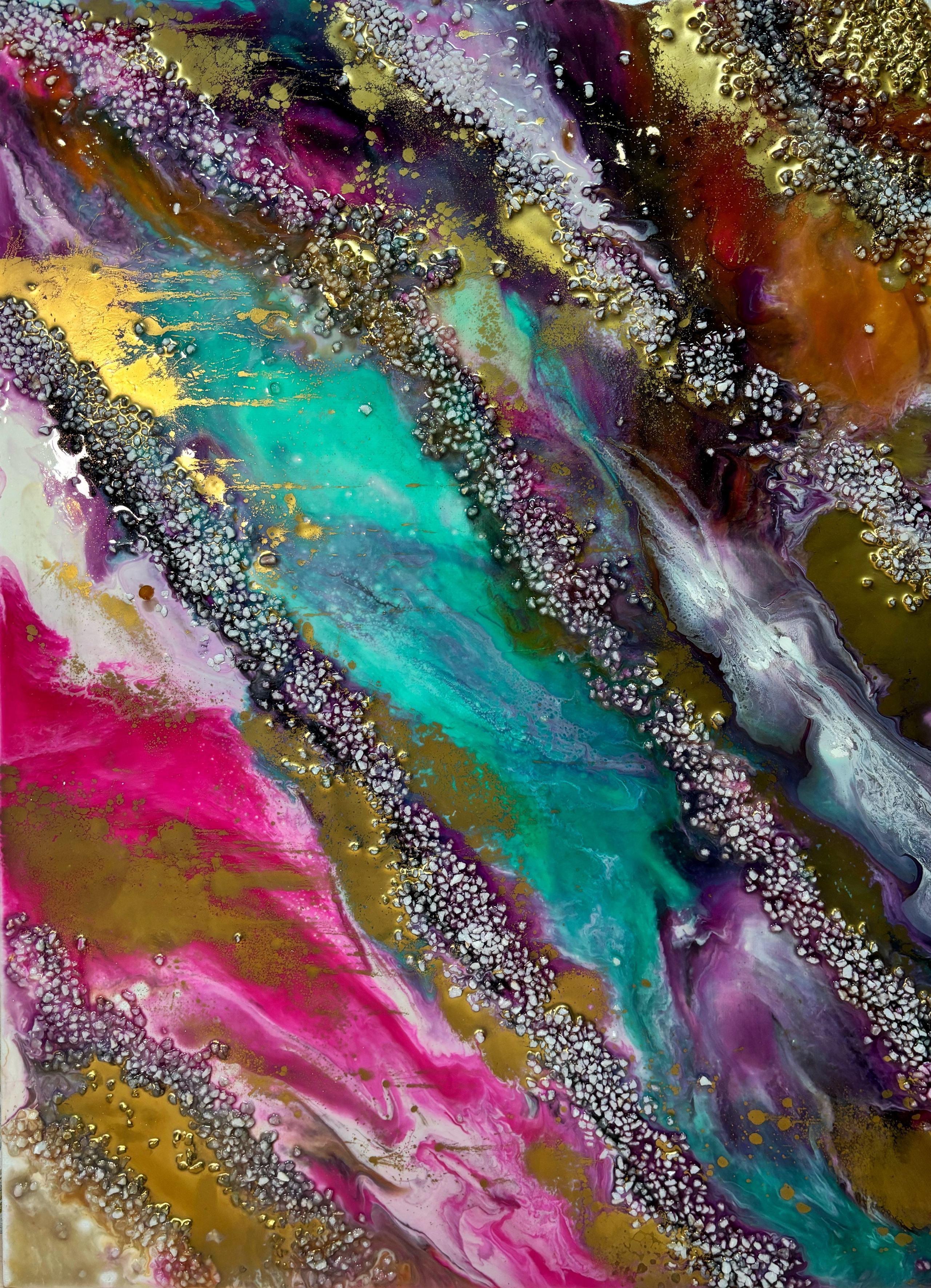 Картрина «Галактика» 50×70. Художник Виктория Руш из Москвы