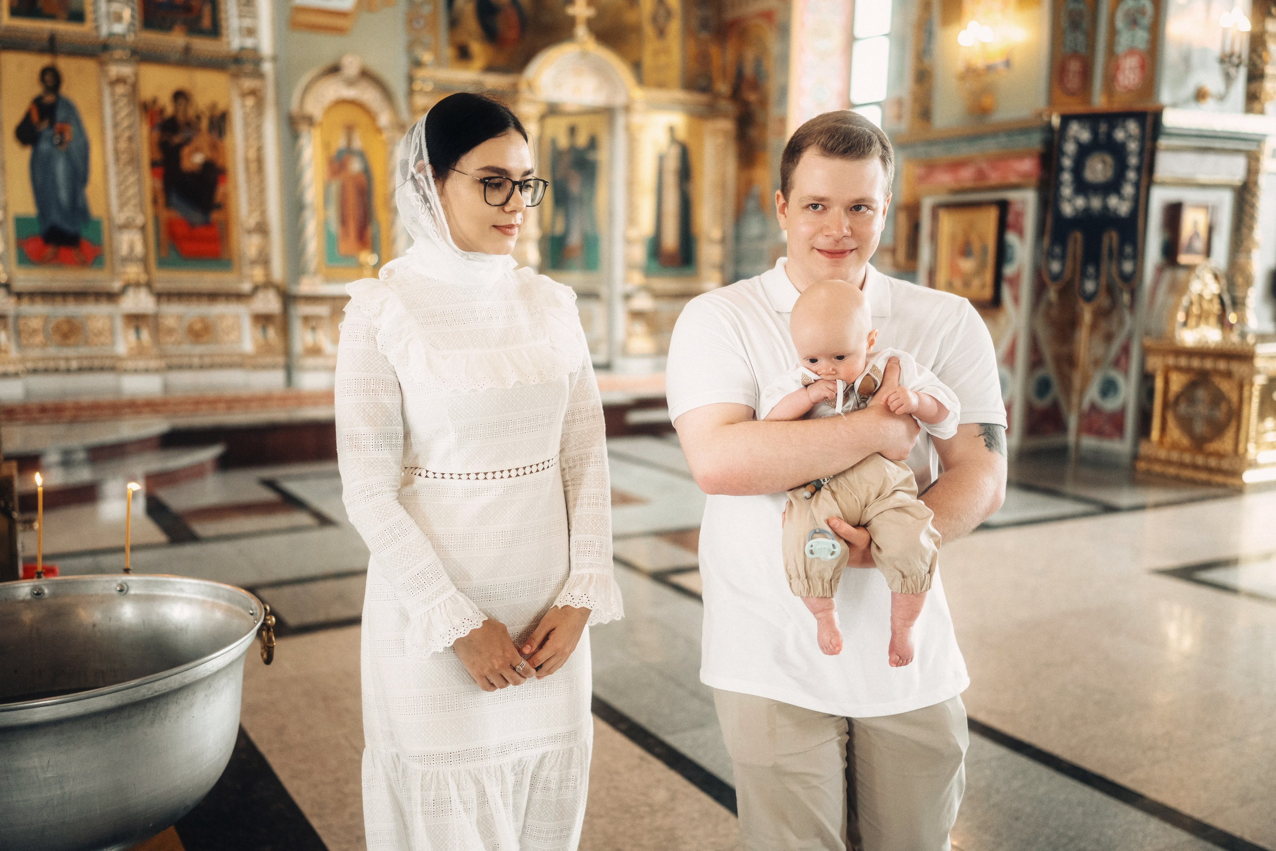Крещение в храме Всецарица. Свадебный и репортажный фотограф в Воронеже Роман Янко